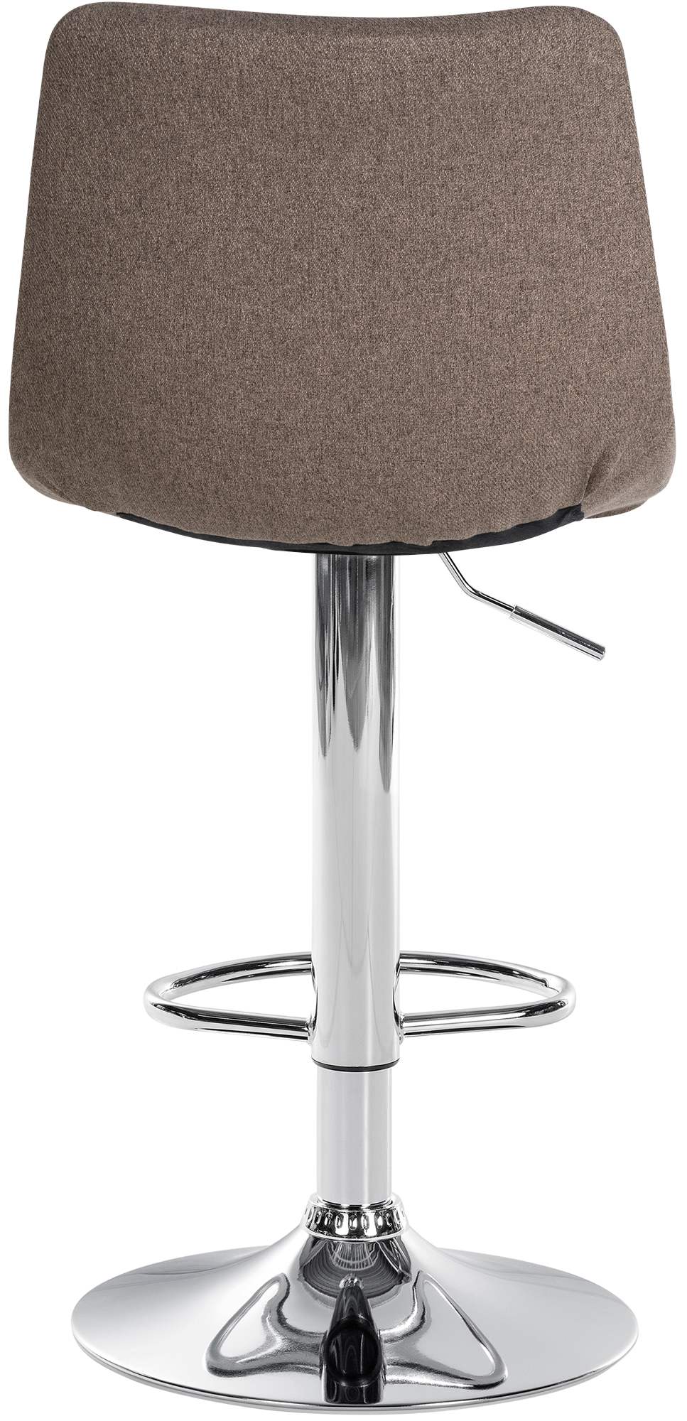 Barkruk Jerry Stof taupe,chroom taupe