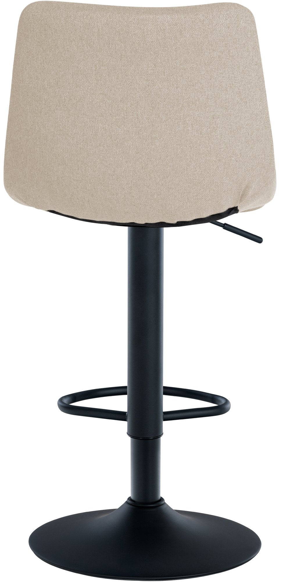 Barkruk Jerry Stof creme,zwart creme