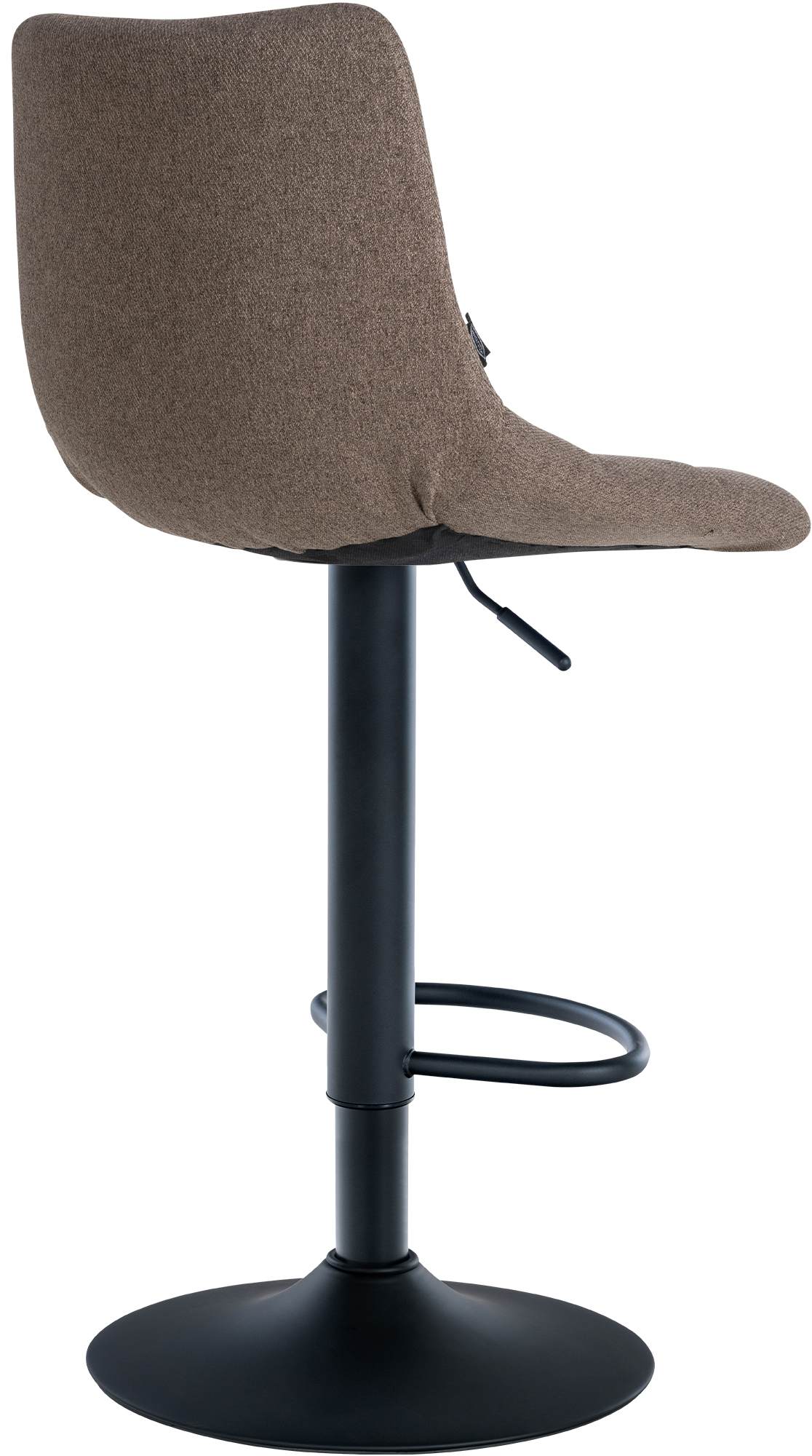 Barkruk Jerry Stof taupe,zwart taupe