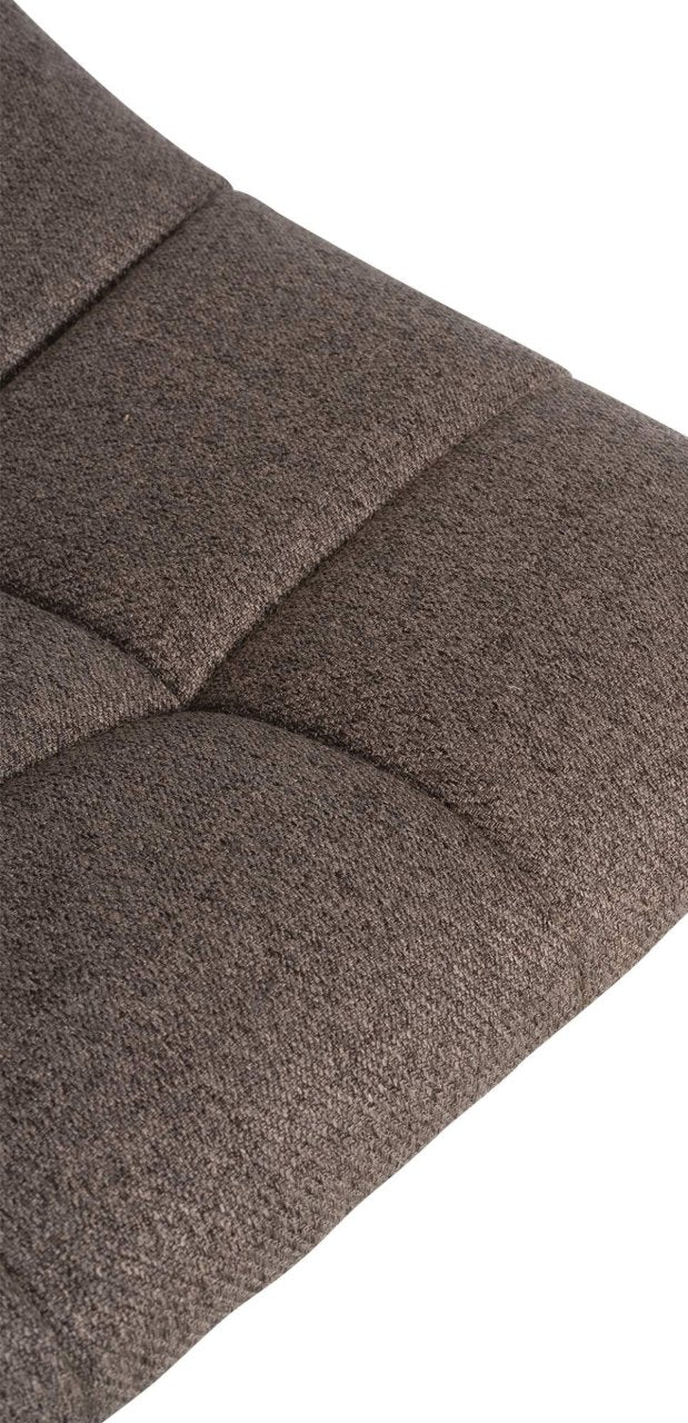 Barkruk Jerry Stof taupe,zwart taupe