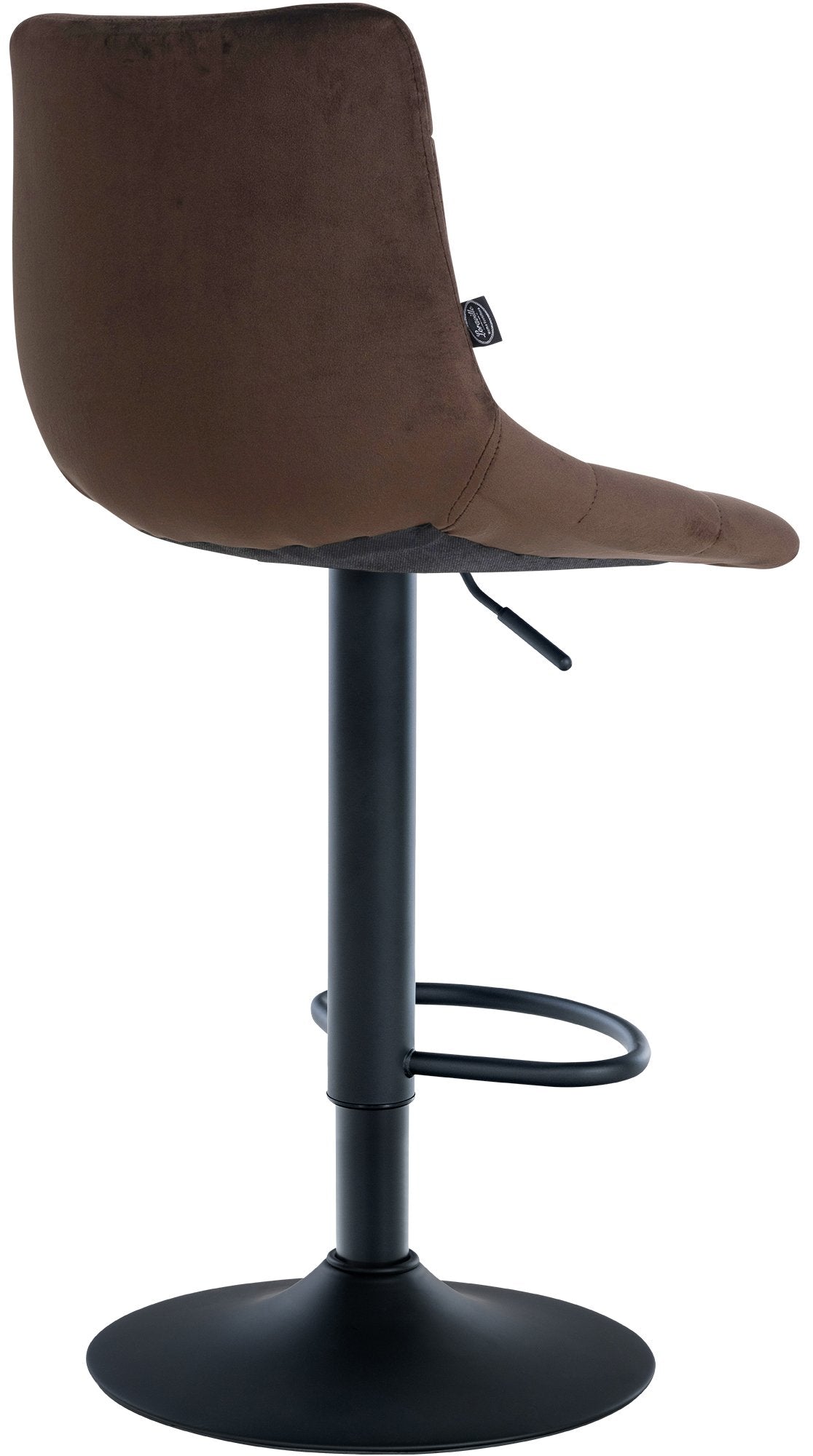 Barkruk Jerry Fluweel bruin,zwart braun
