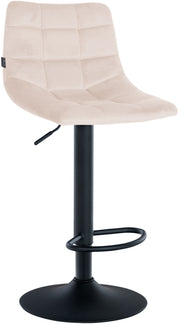 Barkruk Jerry Fluweel beige,zwart beige