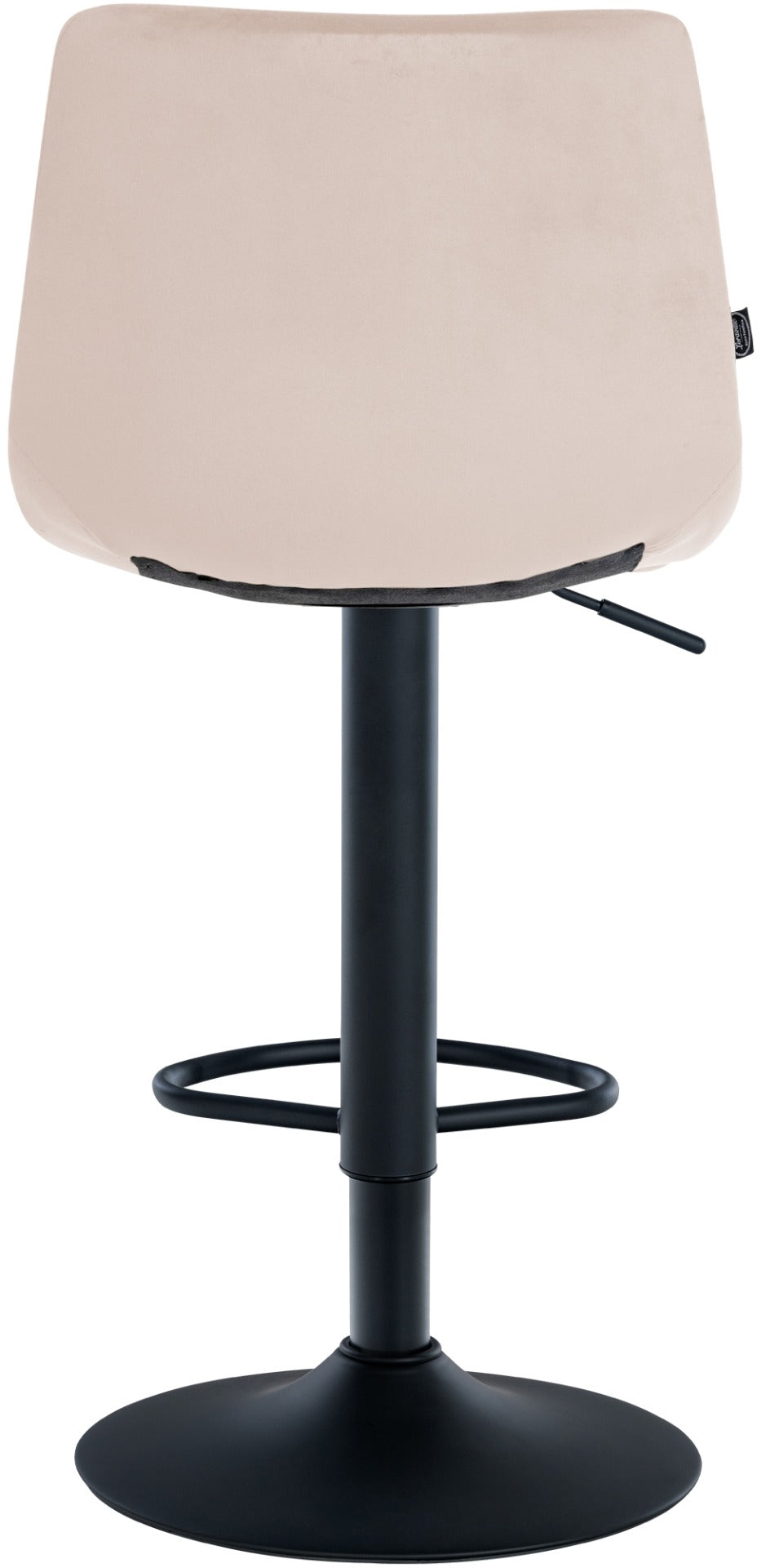 Barkruk Jerry Fluweel beige,zwart beige