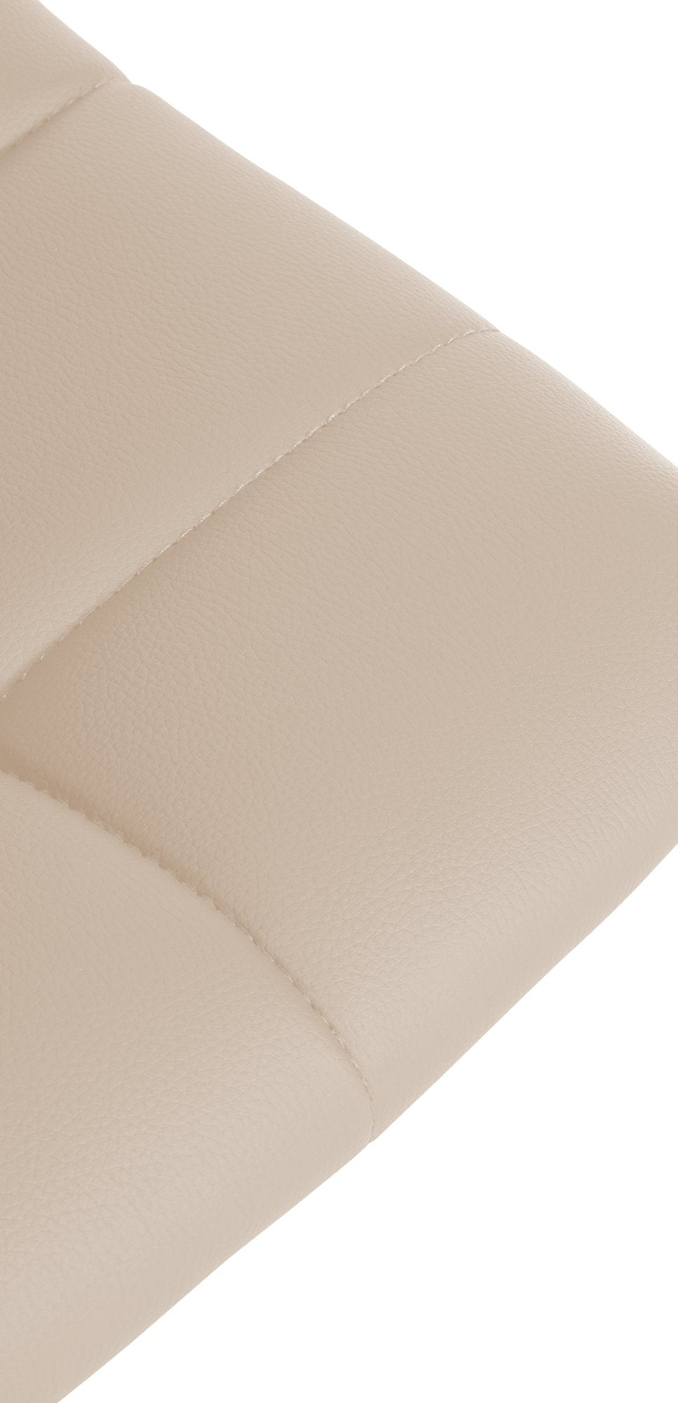 Barkruk Jerry Kunstleer creme,chroom creme