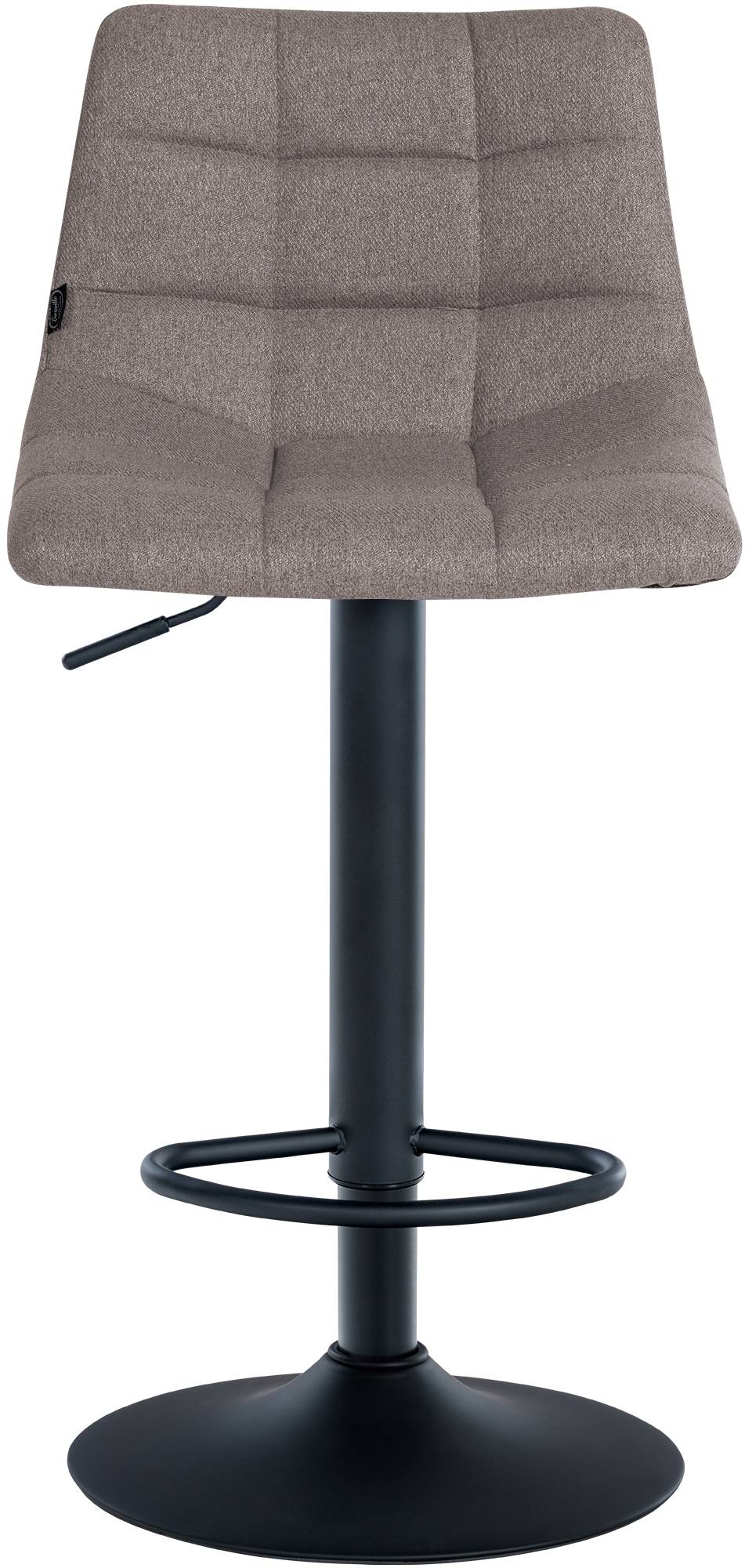 Barkruk Jerry Stof grijs,zwart grau