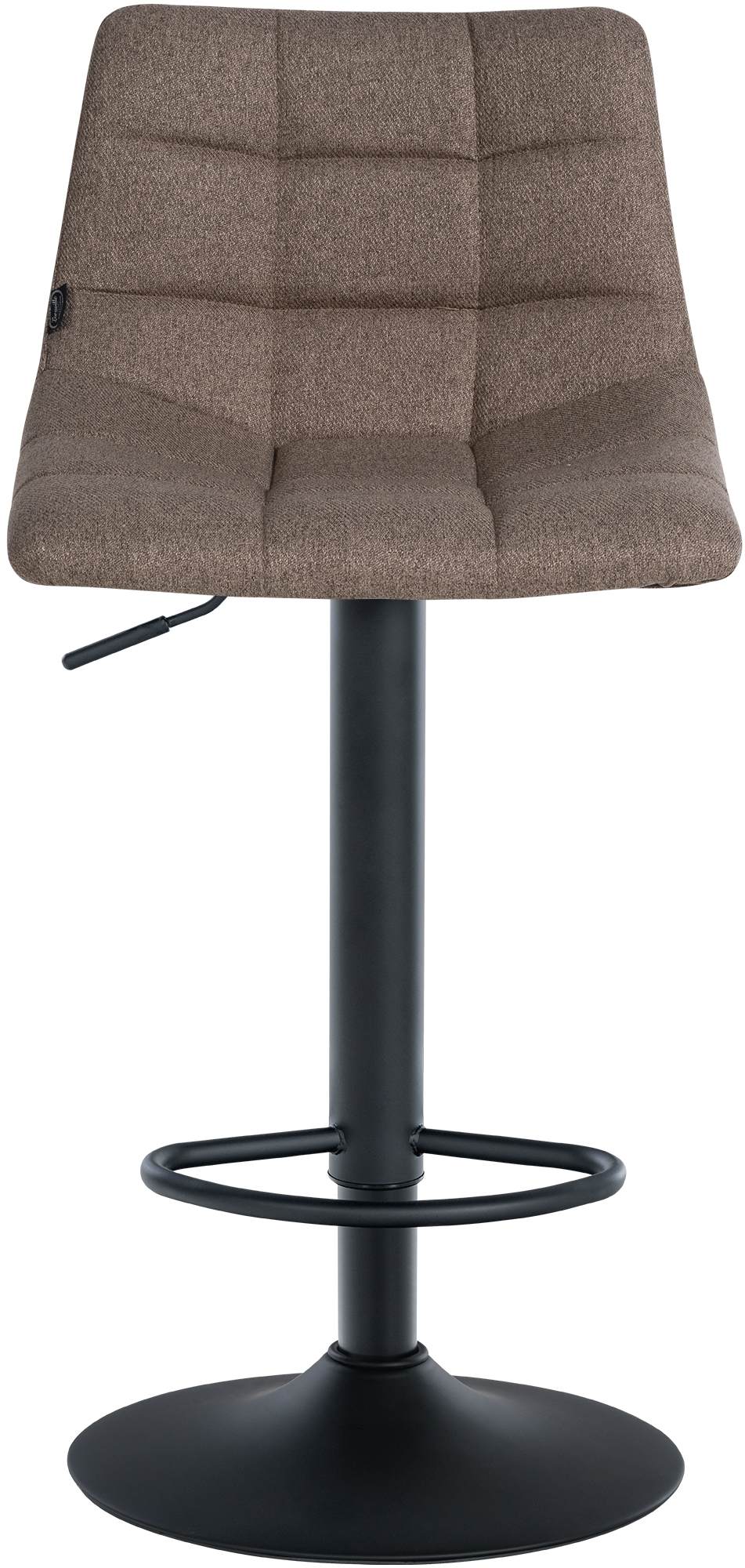 Barkruk Jerry Stof taupe,zwart taupe