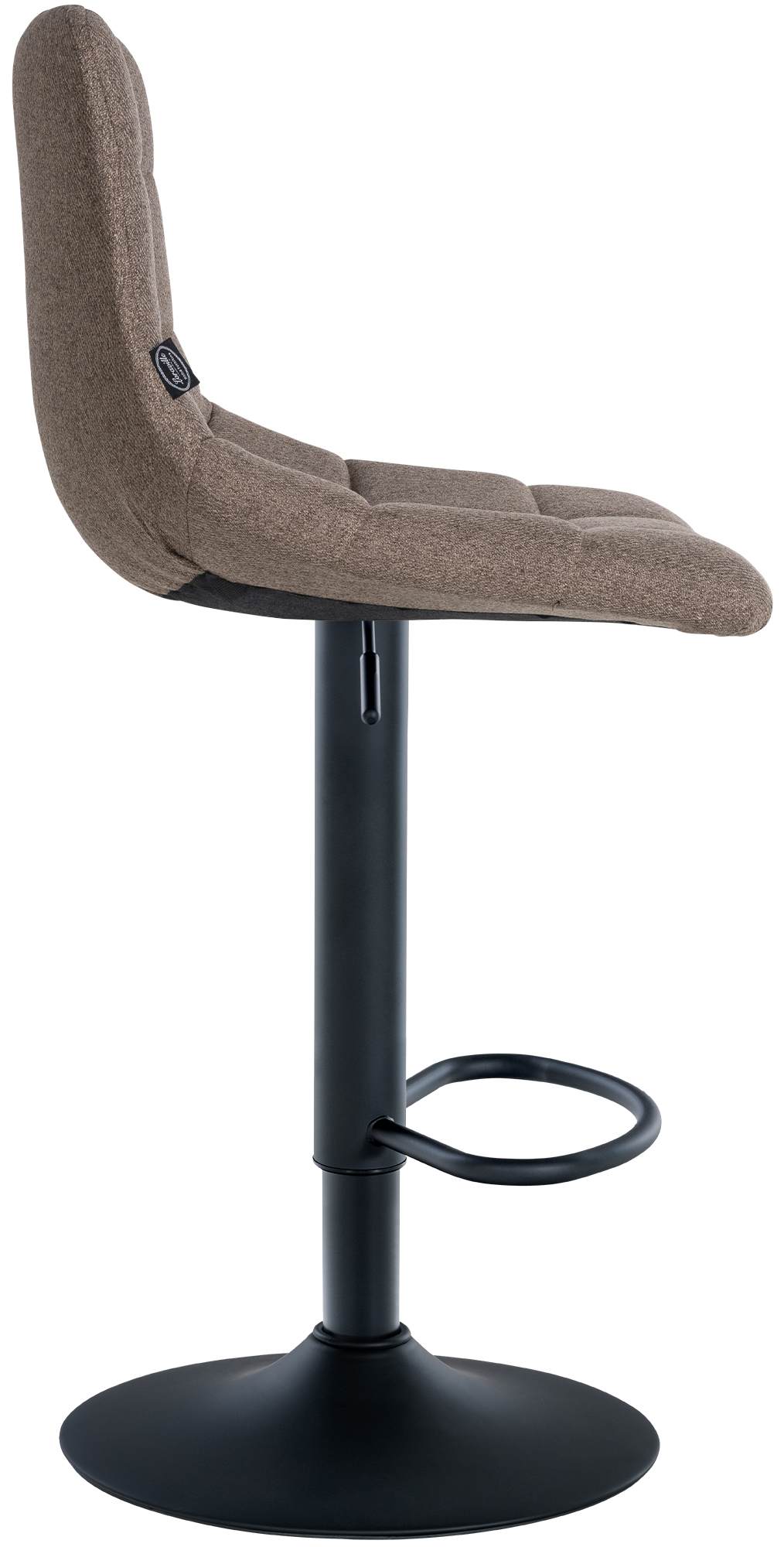Barkruk Jerry Stof taupe,zwart taupe