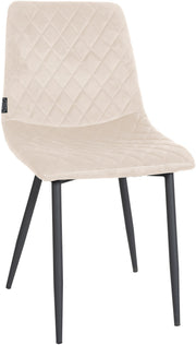 Eetkamerstoel Telde Fluweel creme creme