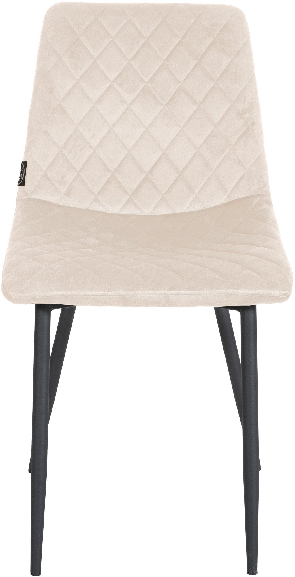 Eetkamerstoel Telde Fluweel creme creme