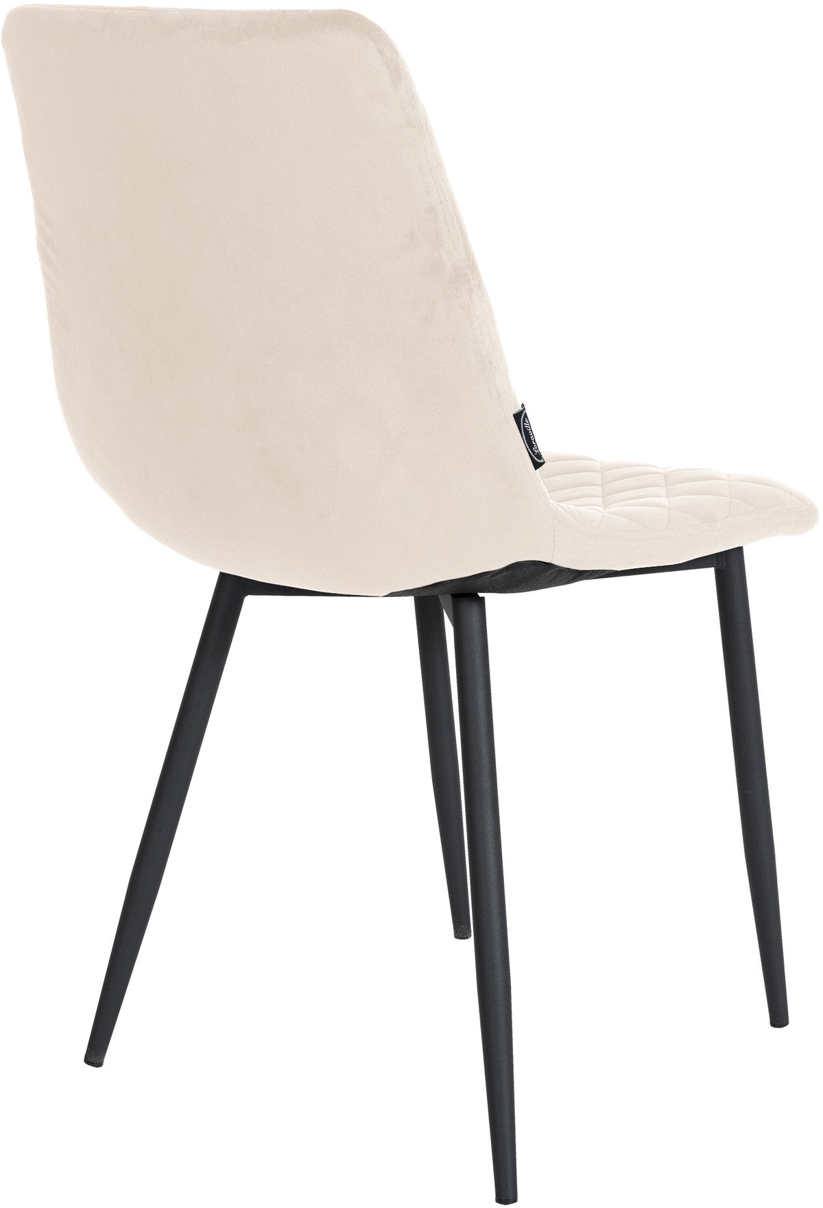 Eetkamerstoel Telde Fluweel creme creme