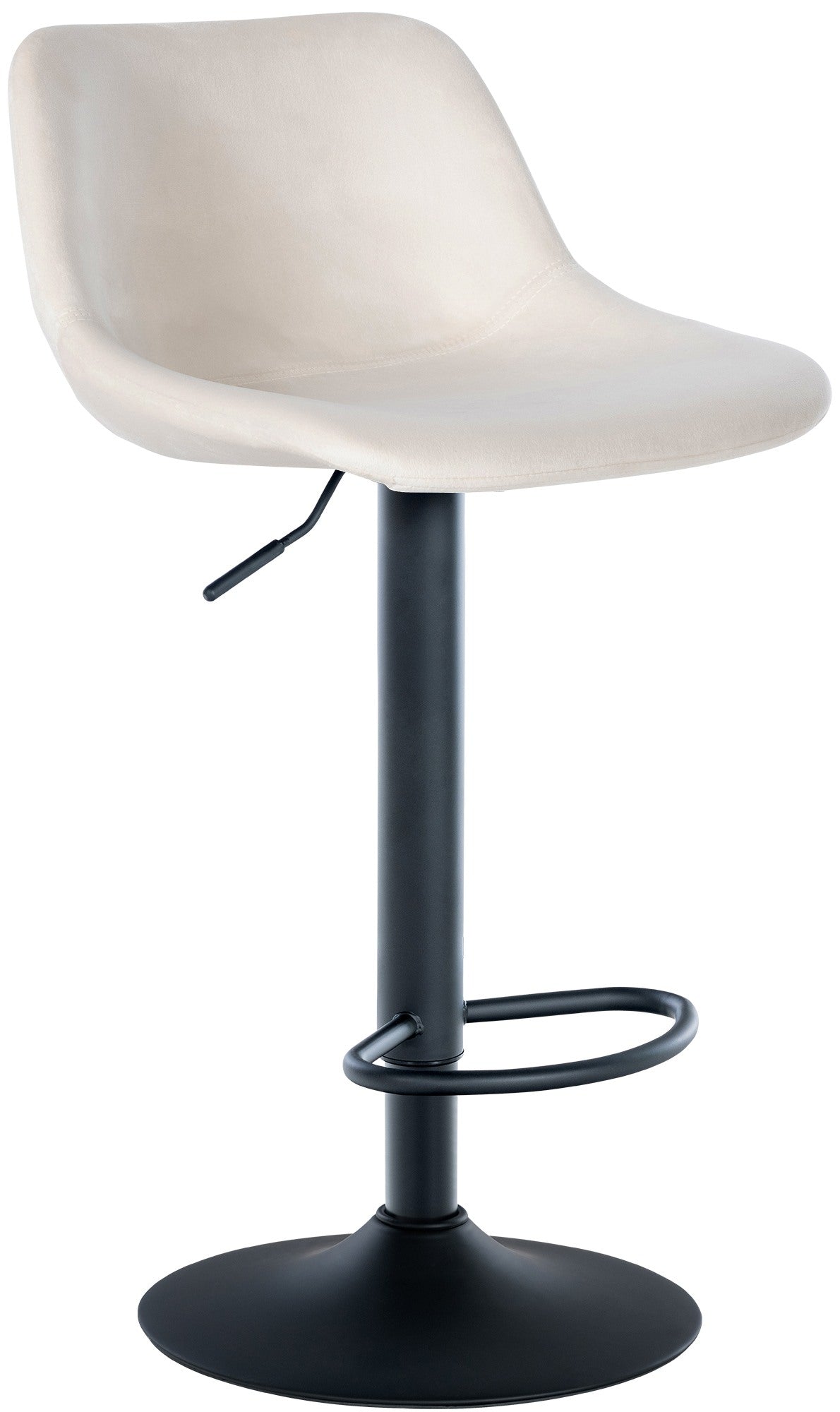 Barkruk Loft creme,Fluweel creme