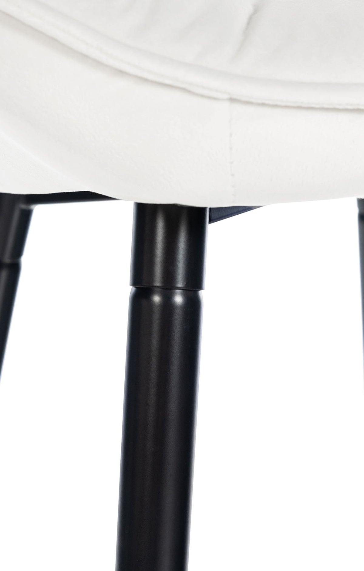 Set van 2 barkrukken Gibson fluweel cremewit cremeweiß
