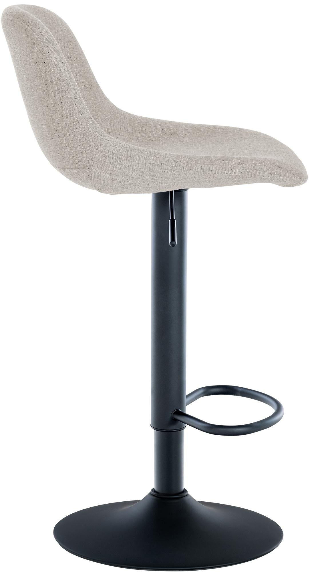 Set van 2 barkrukken Loft creme,Stof creme