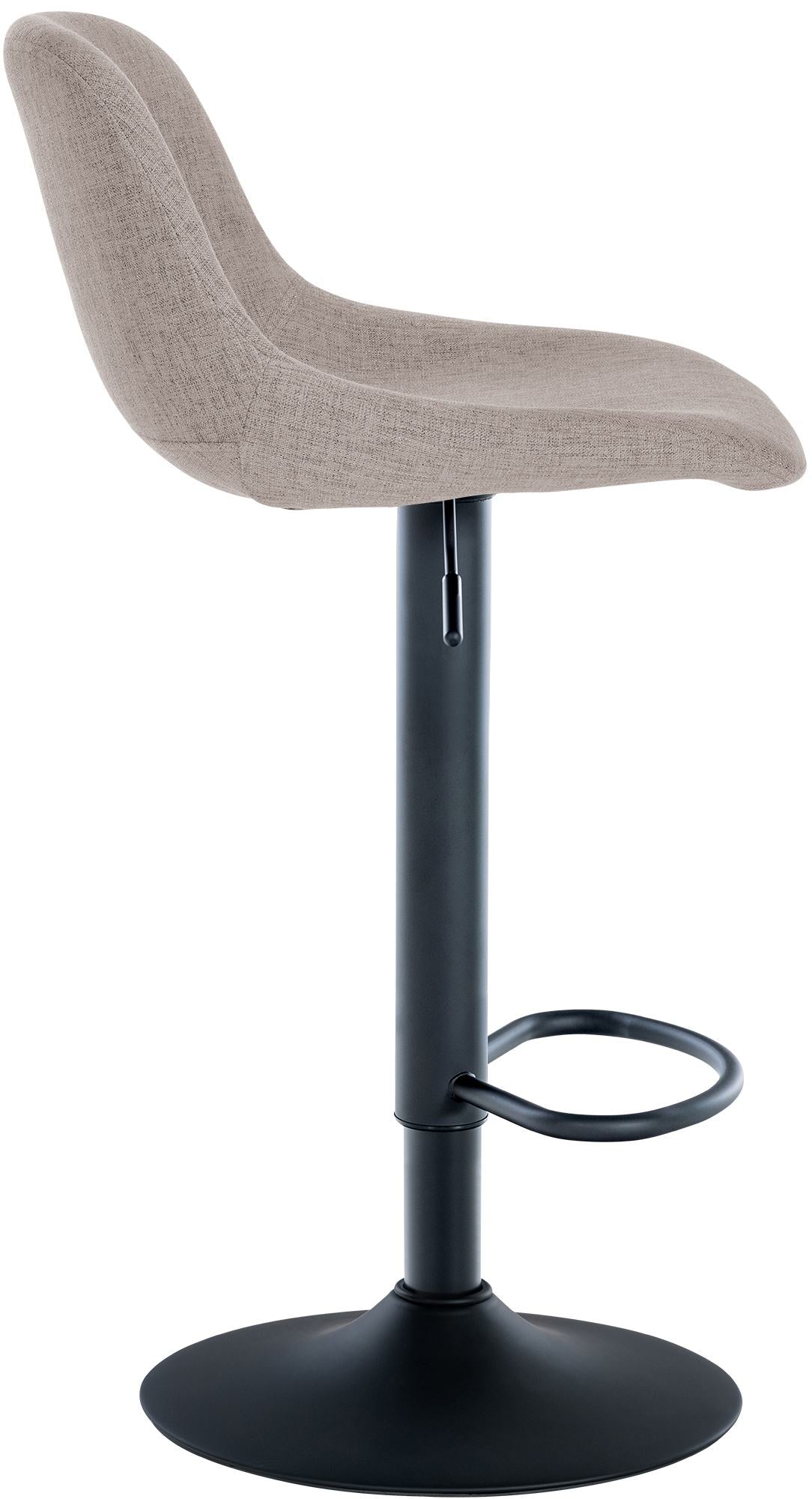 Set van 2 barkrukken Loft taupe,Stof taupe