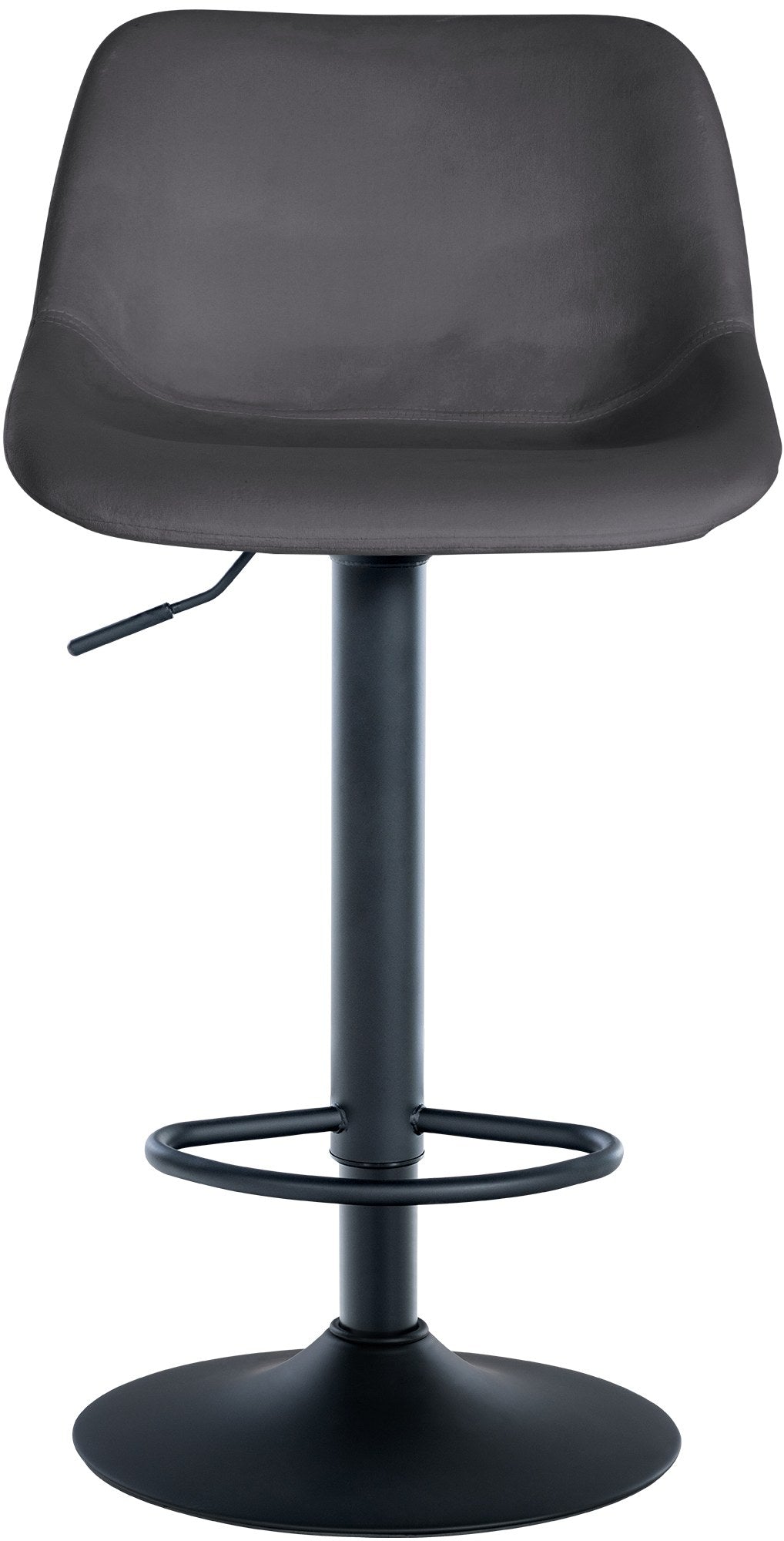 Set van 2 barkrukken Loft donkergrijs,Fluweel dunkelgrau