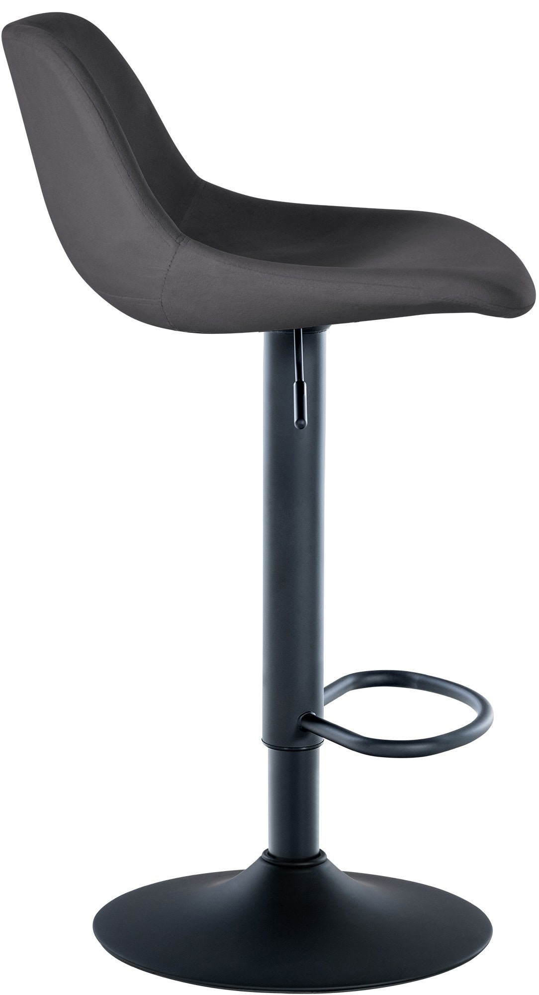 Set van 2 barkrukken Loft donkergrijs,Fluweel dunkelgrau