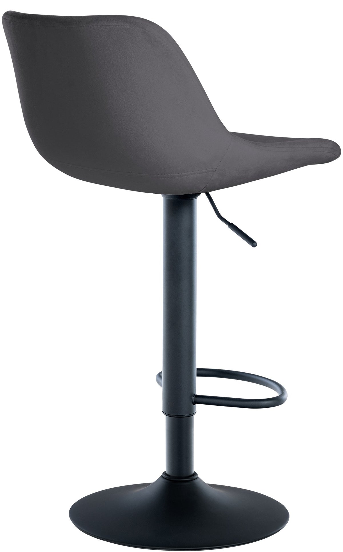 Set van 2 barkrukken Loft donkergrijs,Fluweel dunkelgrau