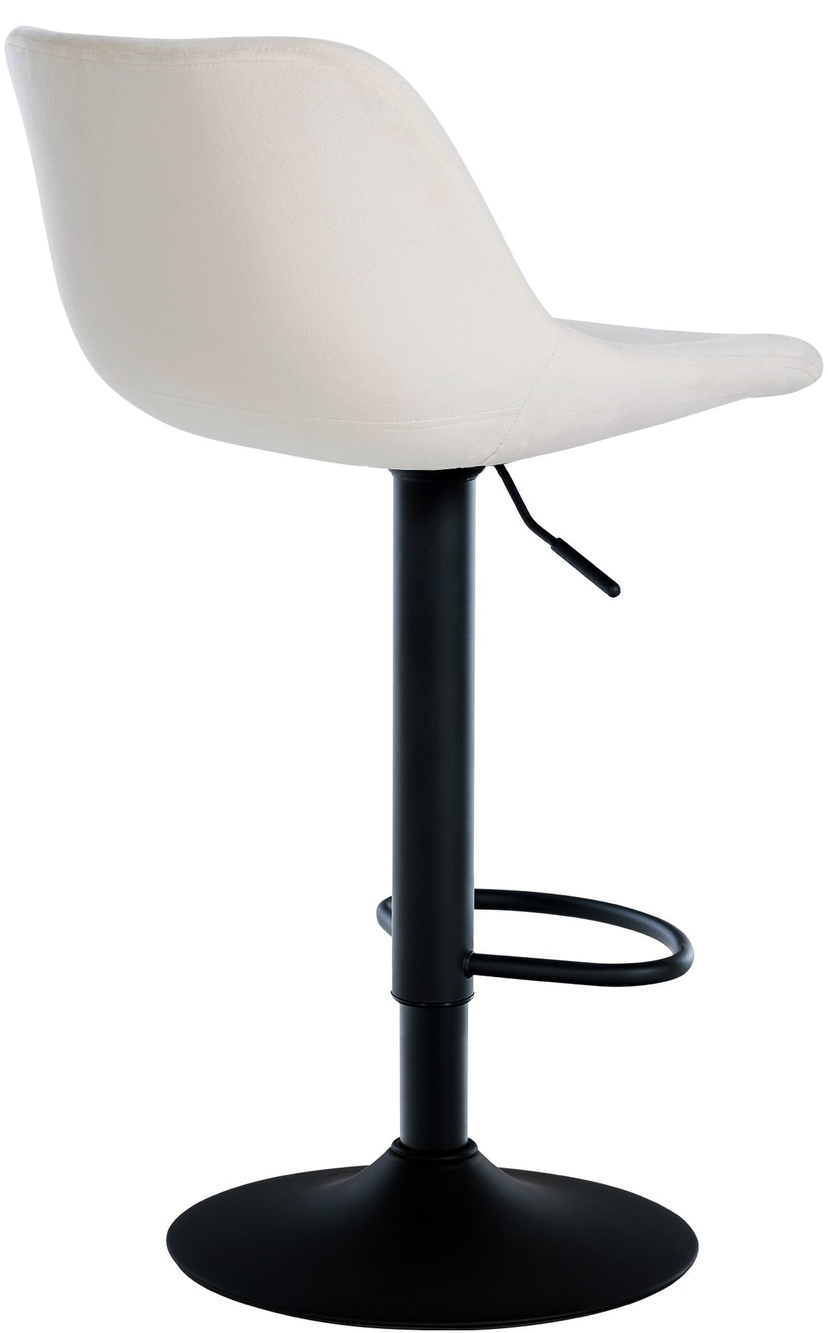 Set van 2 barkrukken Loft creme,Fluweel creme