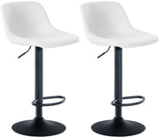 Set van 2 barkrukken Loft wit,Kunstleer weiß