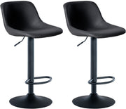 Set van 2 barkrukken Loft zwart,Kunstleer schwarz