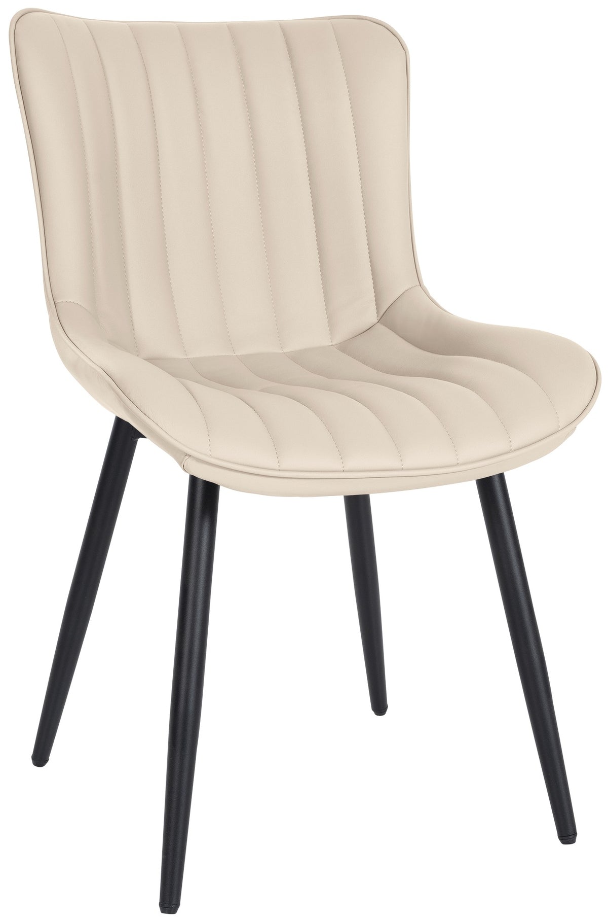Eetkamerstoel Largo creme,Kunstleer creme