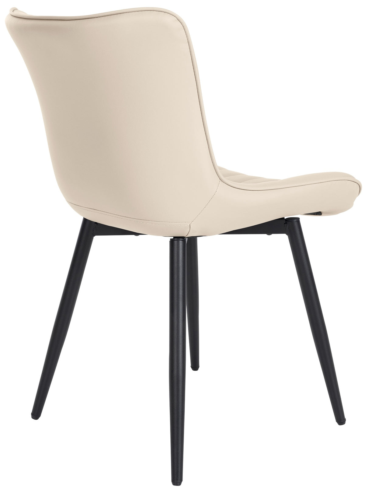 Eetkamerstoel Largo creme,Kunstleer creme