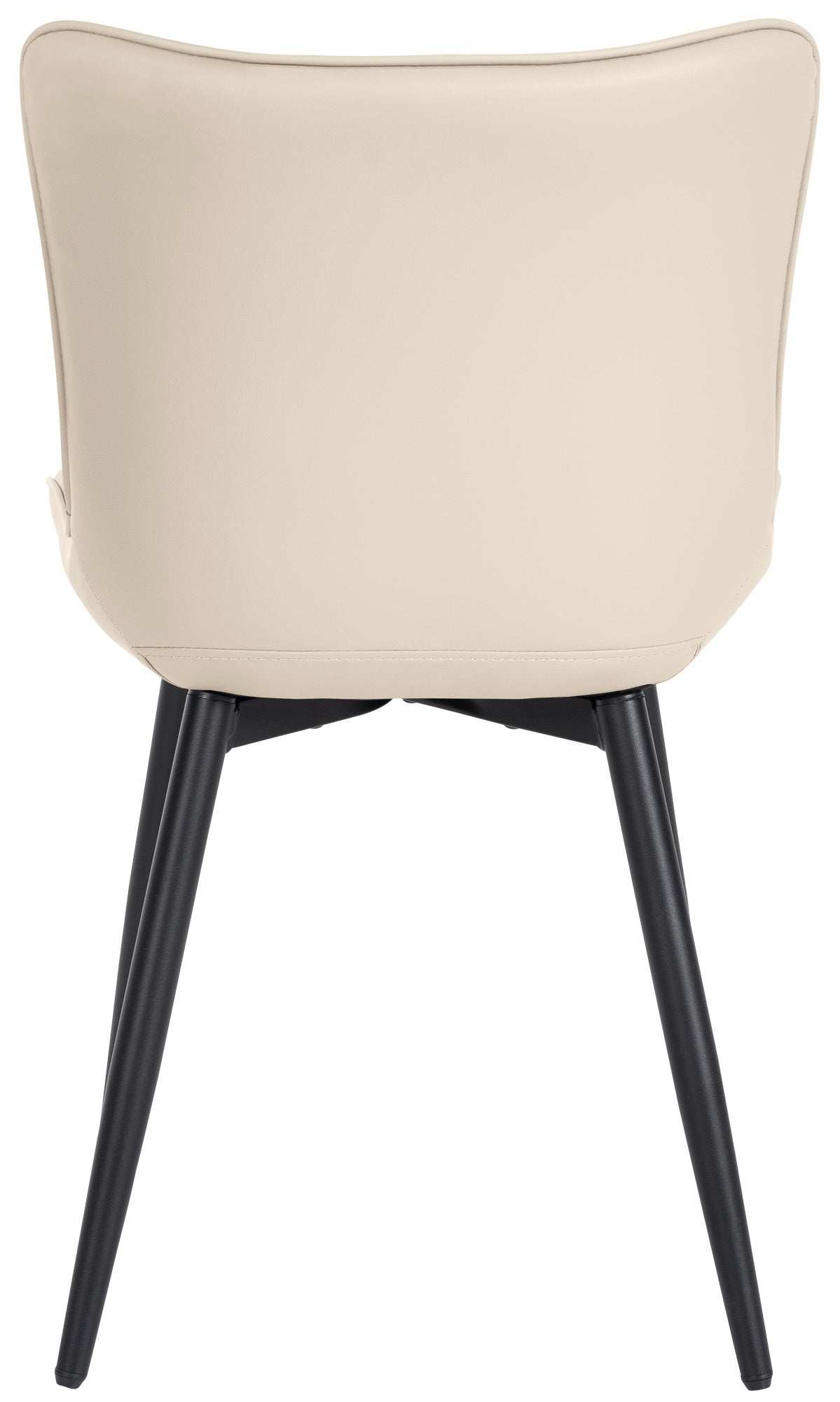 Eetkamerstoel Largo creme,Kunstleer creme