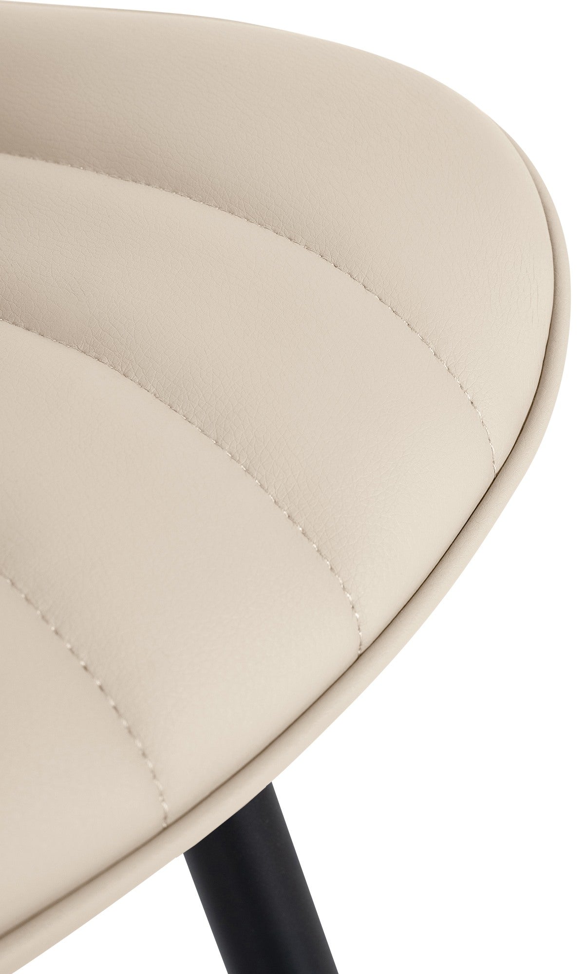 Eetkamerstoel Largo creme,Kunstleer creme