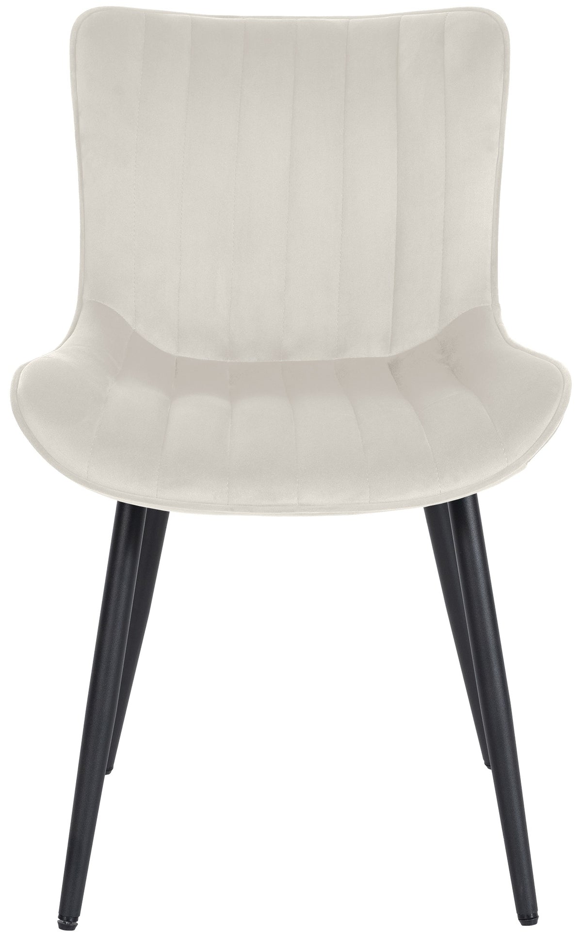 Eetkamerstoel Largo creme,Fluweel creme