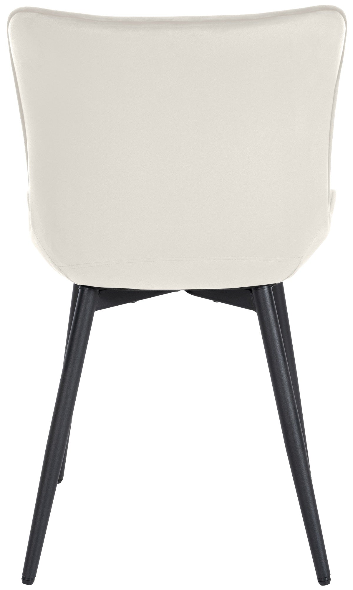 Eetkamerstoel Largo creme,Fluweel creme