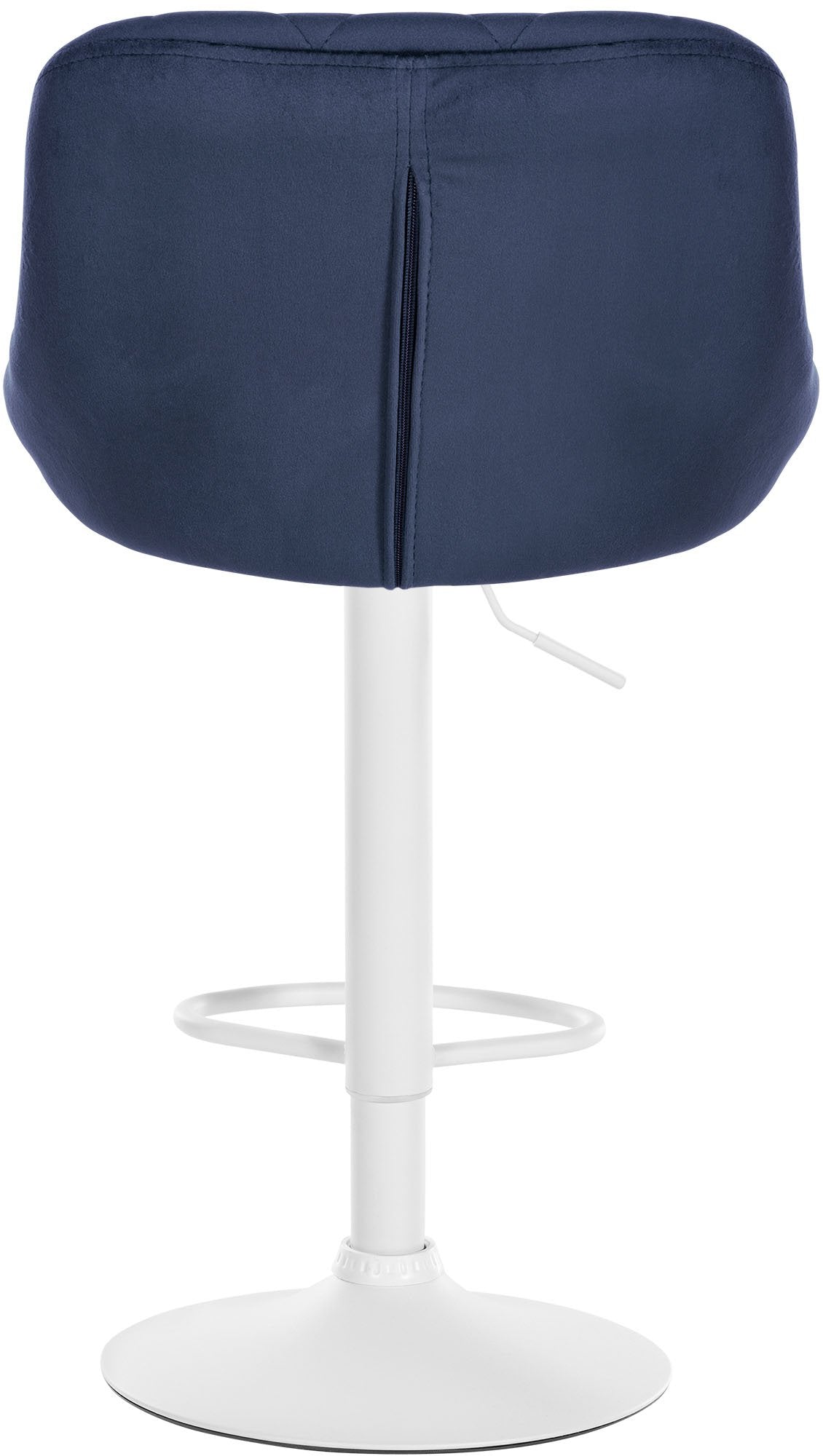 Barkruk Lazio fluweel blauw,wit blau