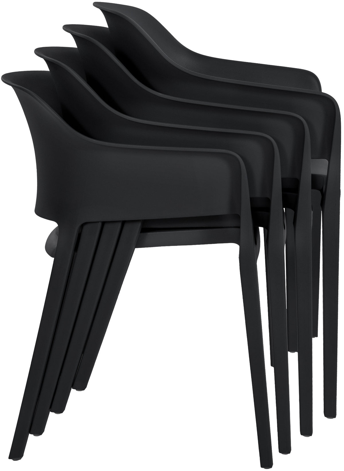 Set van 2 tuinstoelen Puebla zwart schwarz