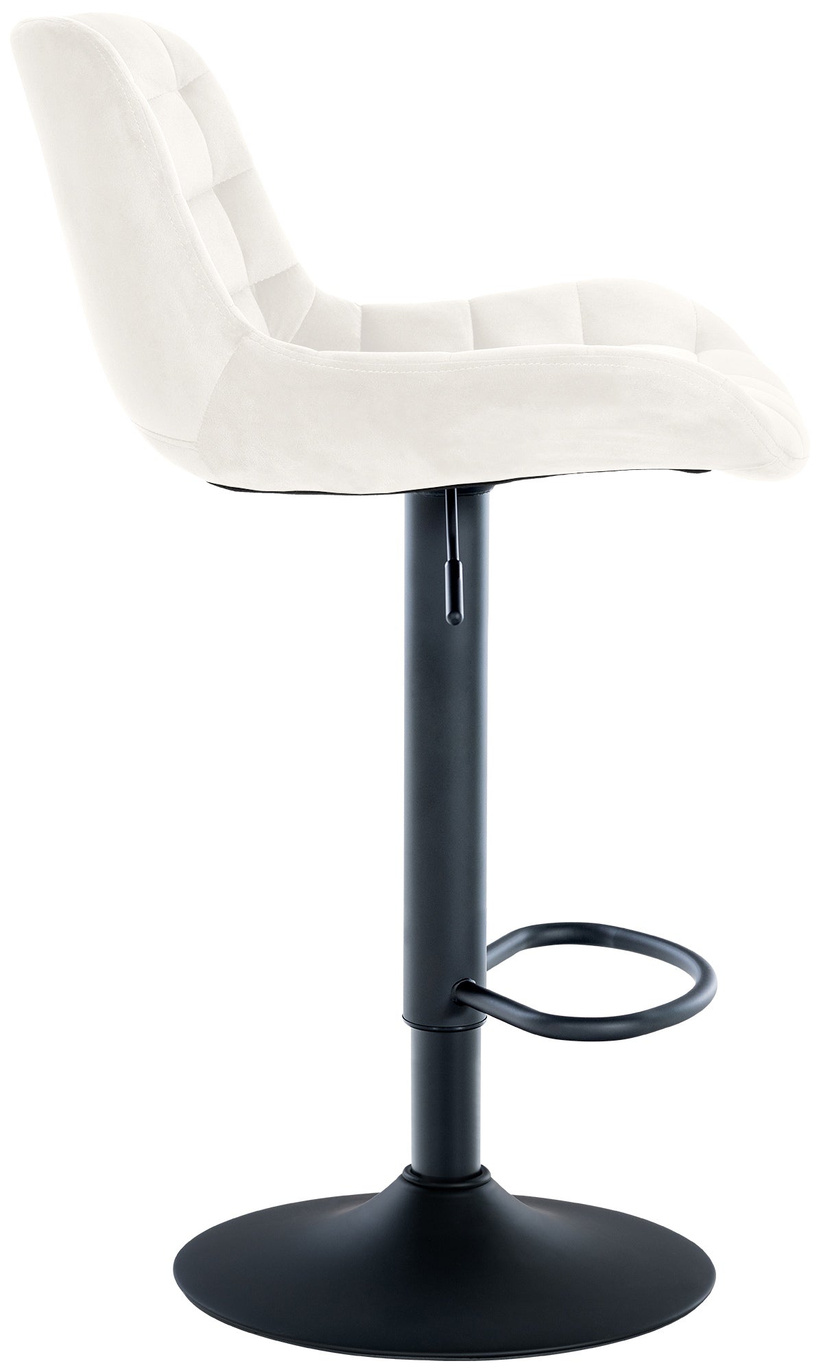 Set van 2 barkrukken Tover creme,Fluweel creme