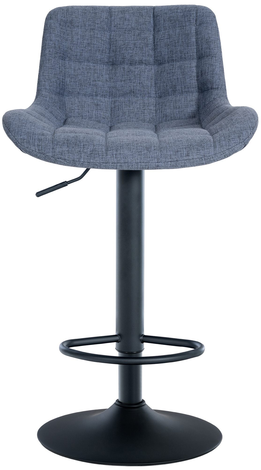 Set van 2 barkrukken Tover blauw,Stof blau