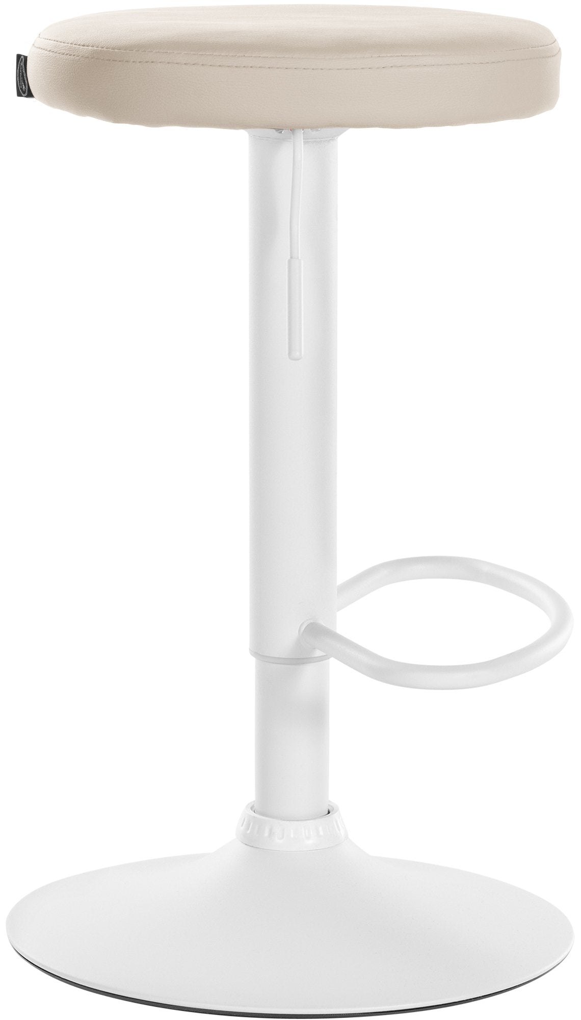 Barkruk Ponte kunstleer creme,wit creme