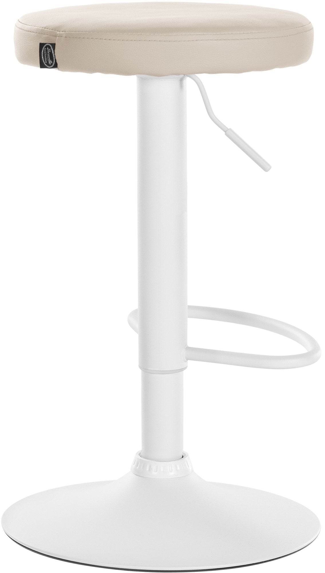 Barkruk Ponte kunstleer creme,wit creme