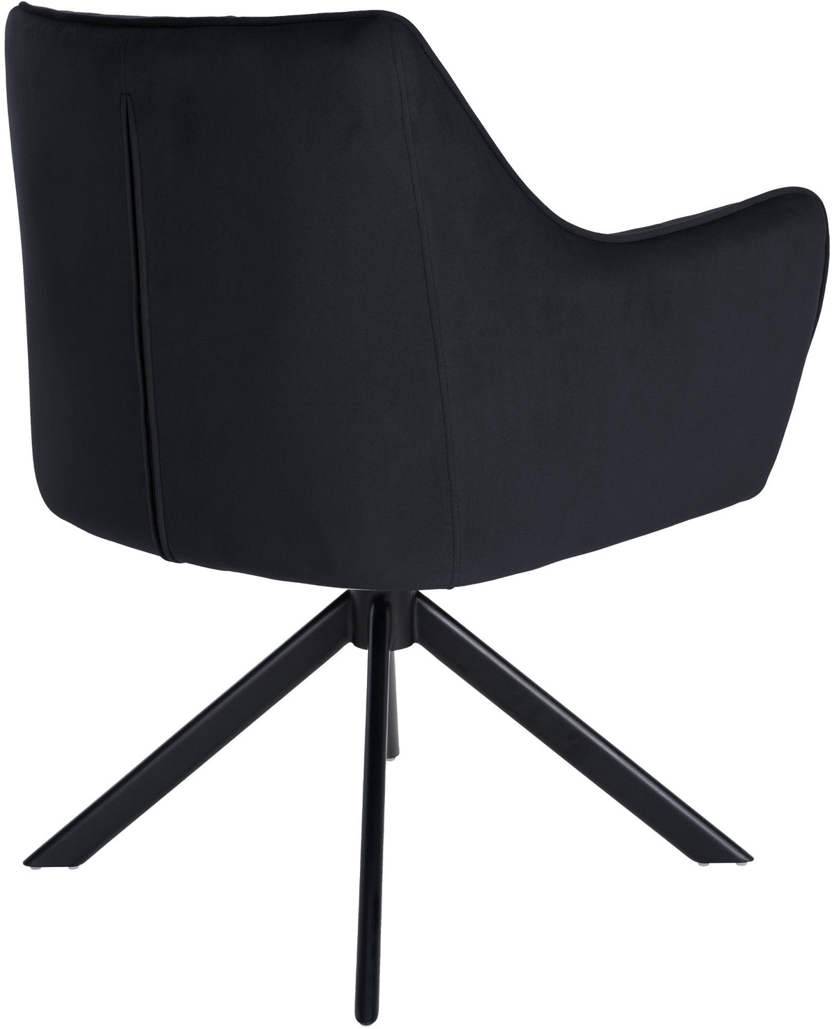 Eetkamerstoel Swing Fluweel zwart,zwart schwarz