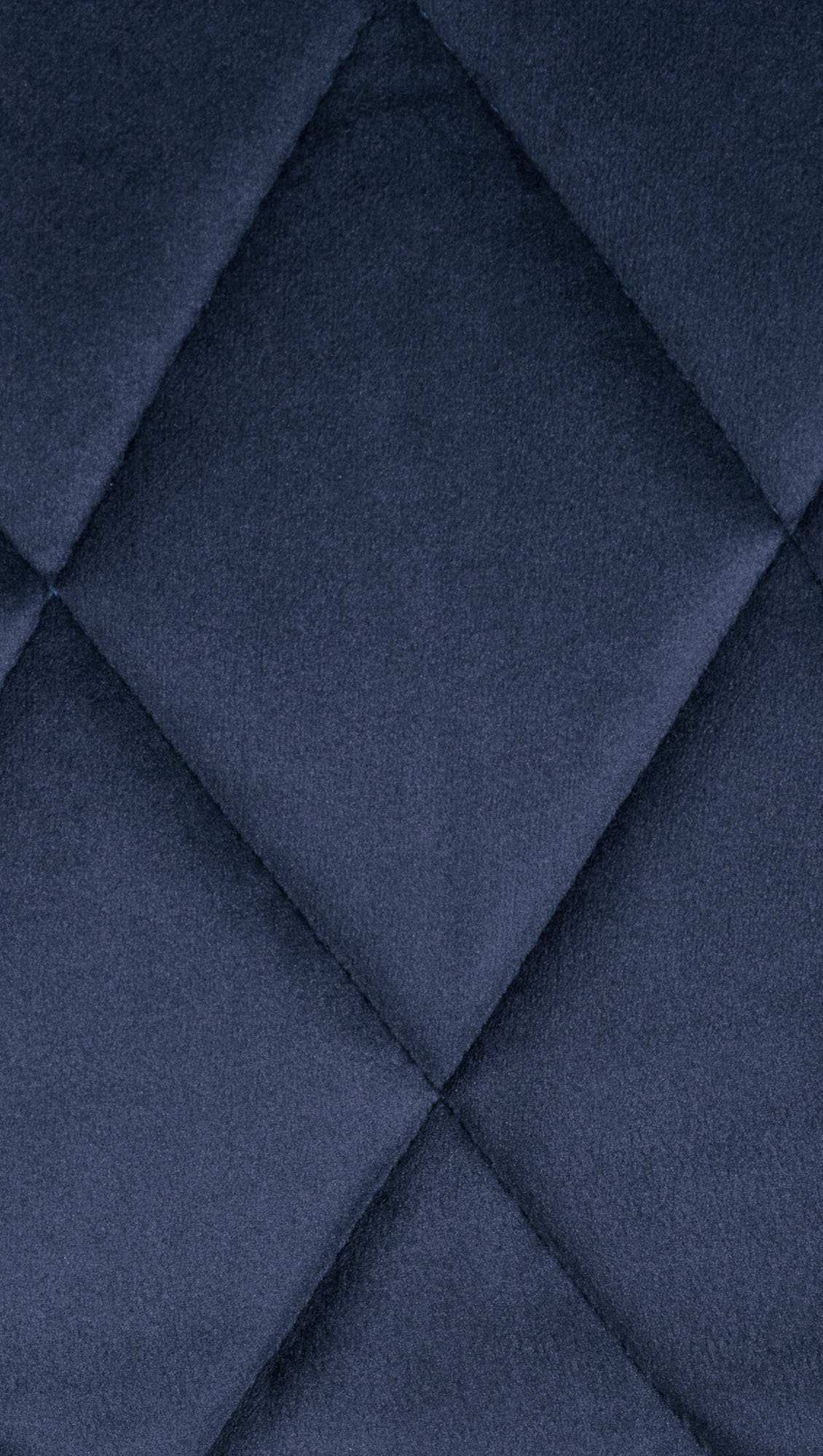 Barkruk Lazio fluweel blauw,wit blau