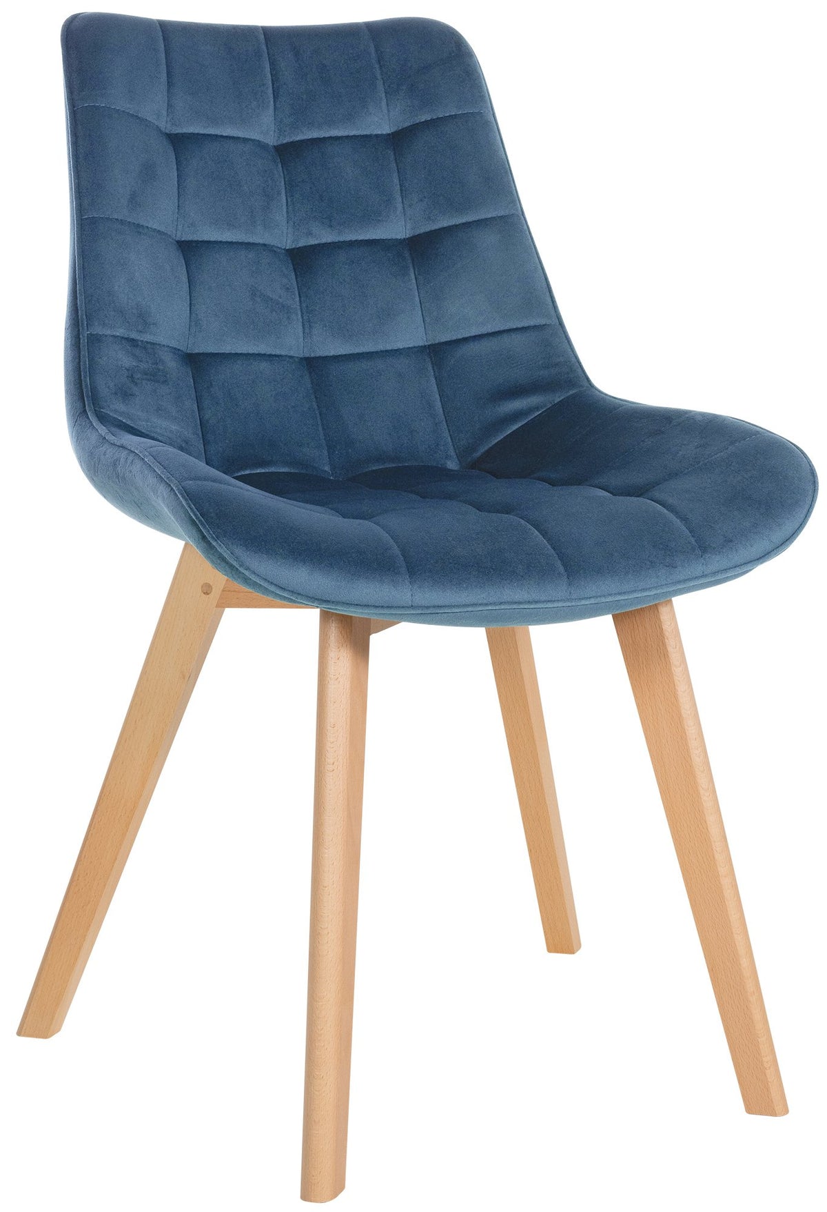 Eetkamerstoel Brook Fluweel blauw blau