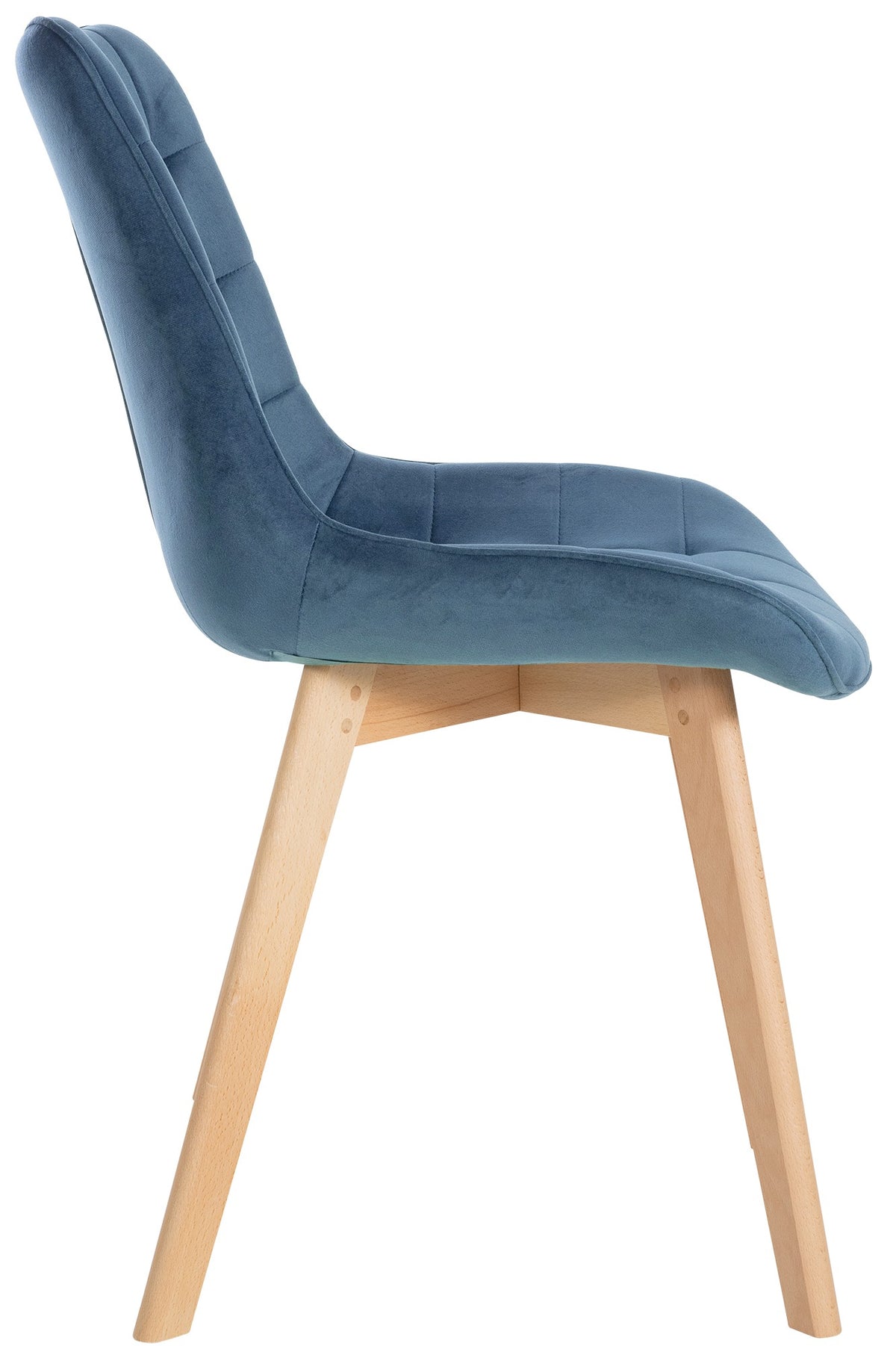 Eetkamerstoel Brook Fluweel blauw blau