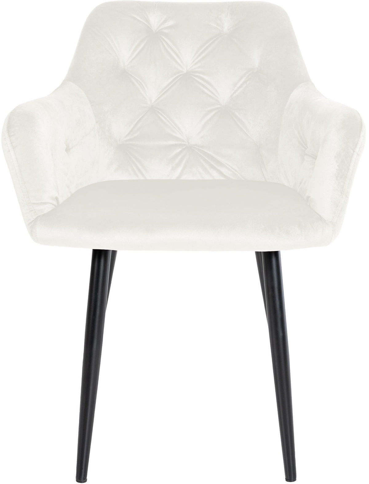 Eetkamerstoel Stanley Fluweel creme creme