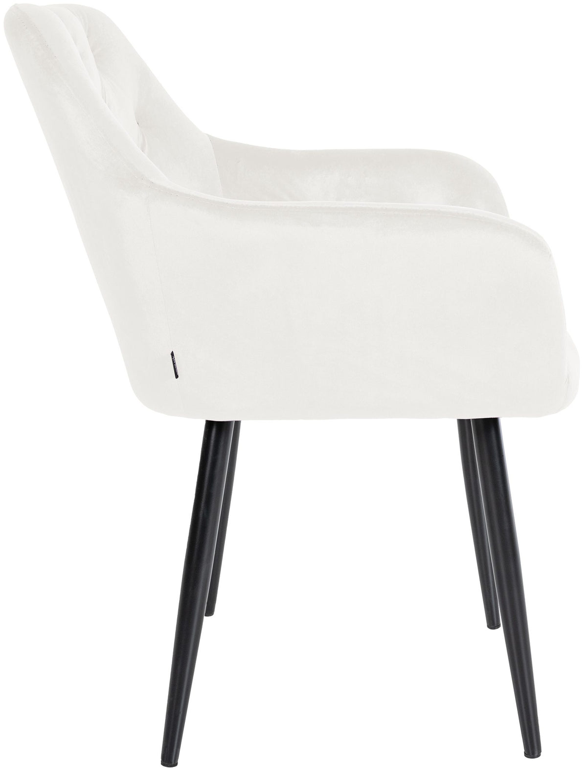 Eetkamerstoel Stanley Fluweel creme creme