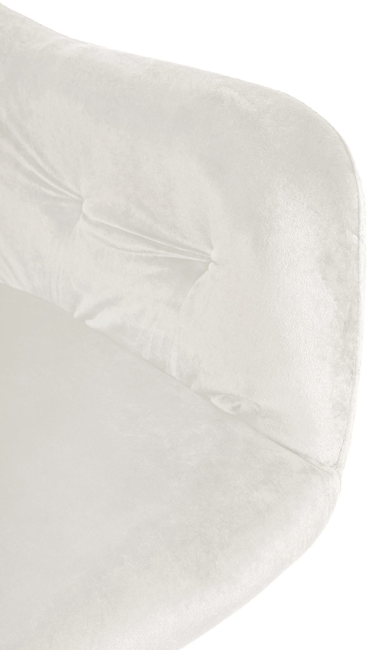 Eetkamerstoel Stanley Fluweel creme creme