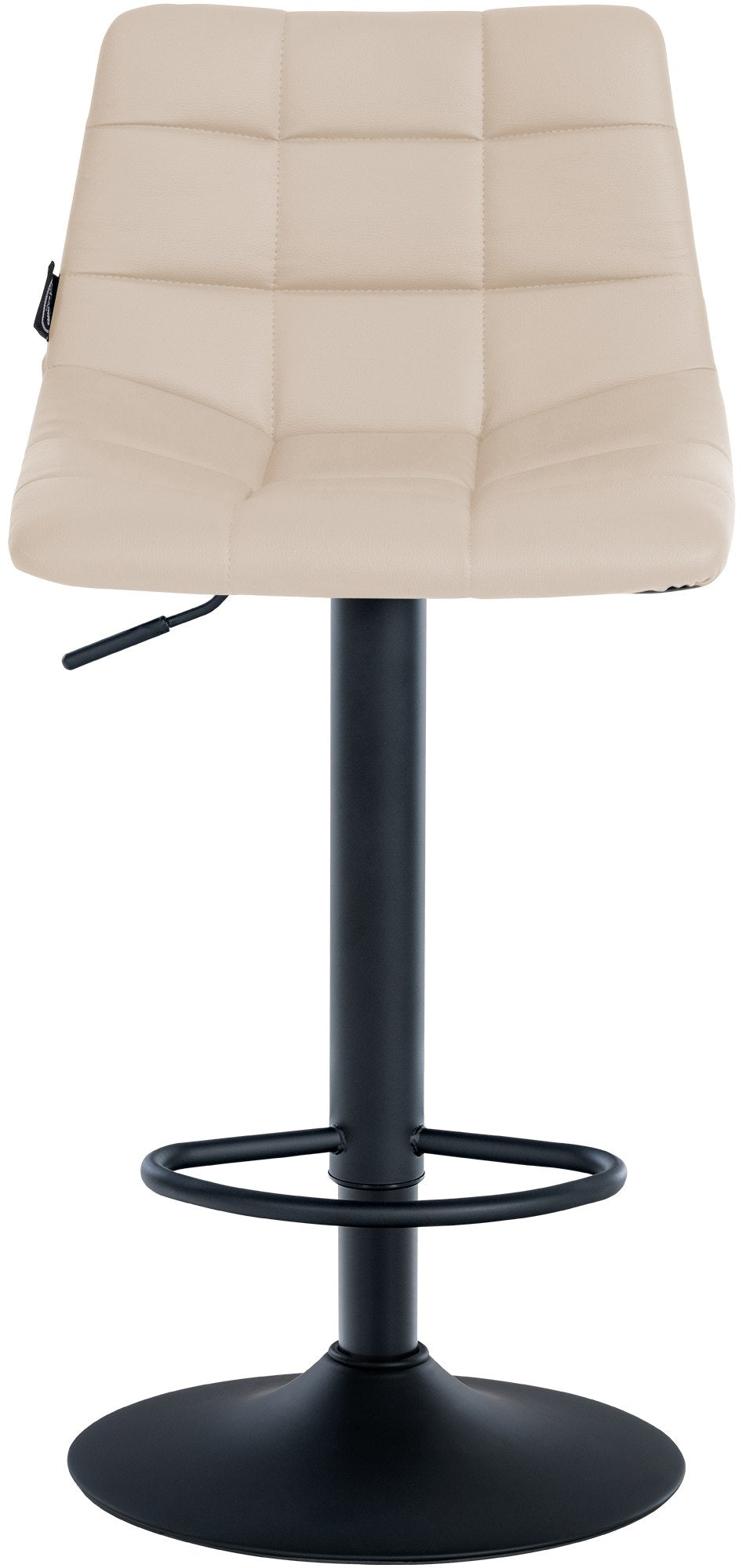 Set van 2 barkrukken Jerry kunstleer creme,zwart creme