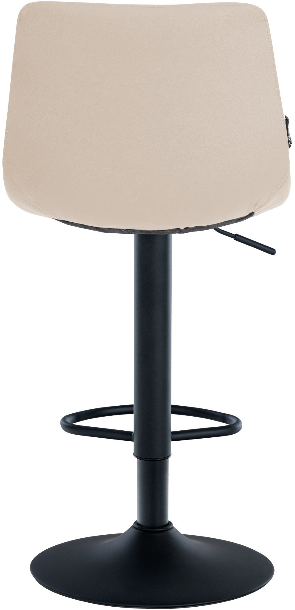 Set van 2 barkrukken Jerry kunstleer creme,zwart creme