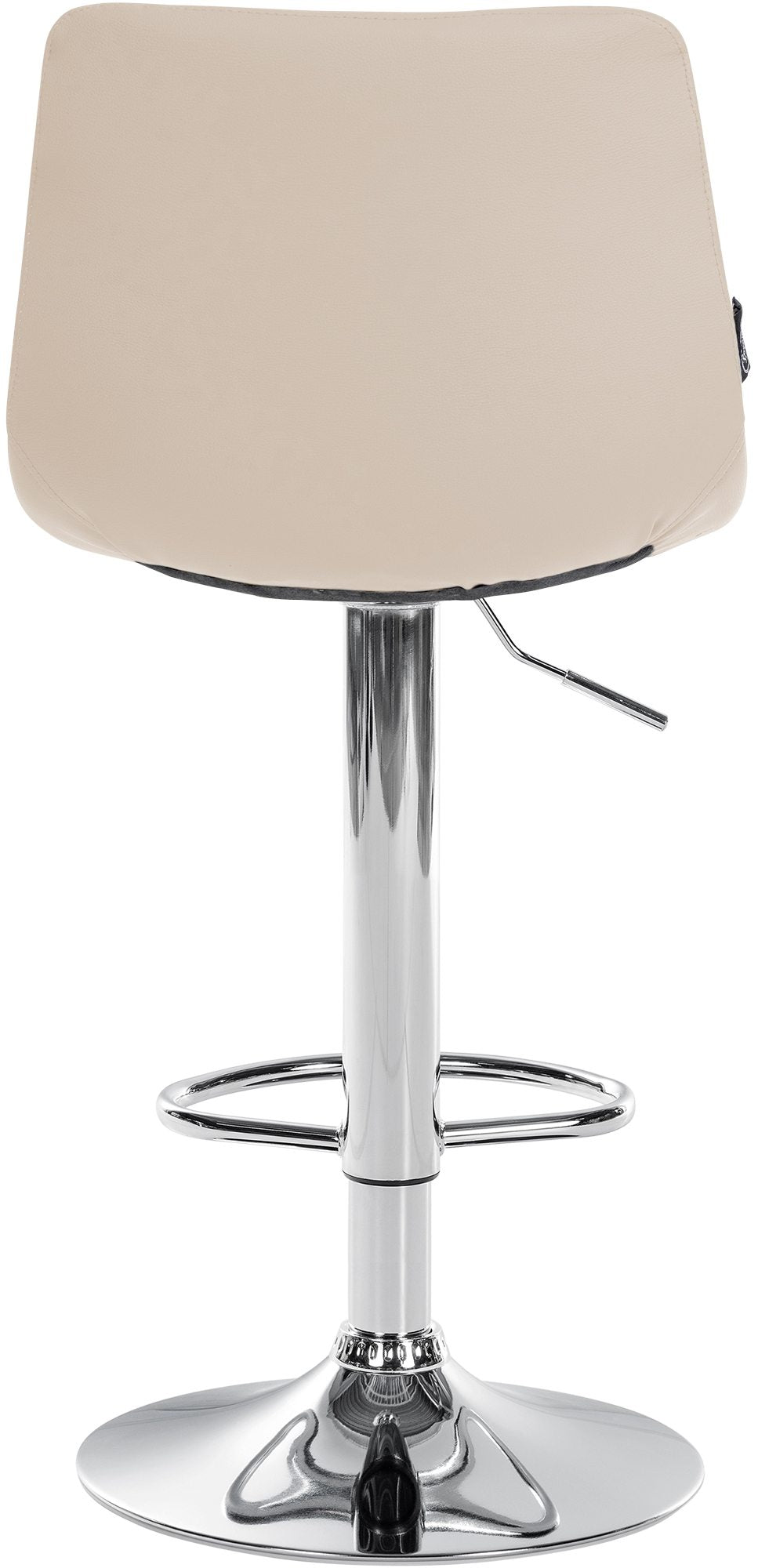 Set van 2 barkrukken Jerry kunstleer creme,chroom creme