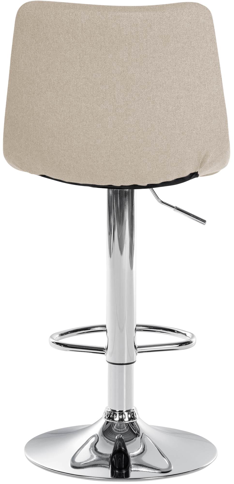Set van 2 barkrukken Jerry stof creme,chroom creme