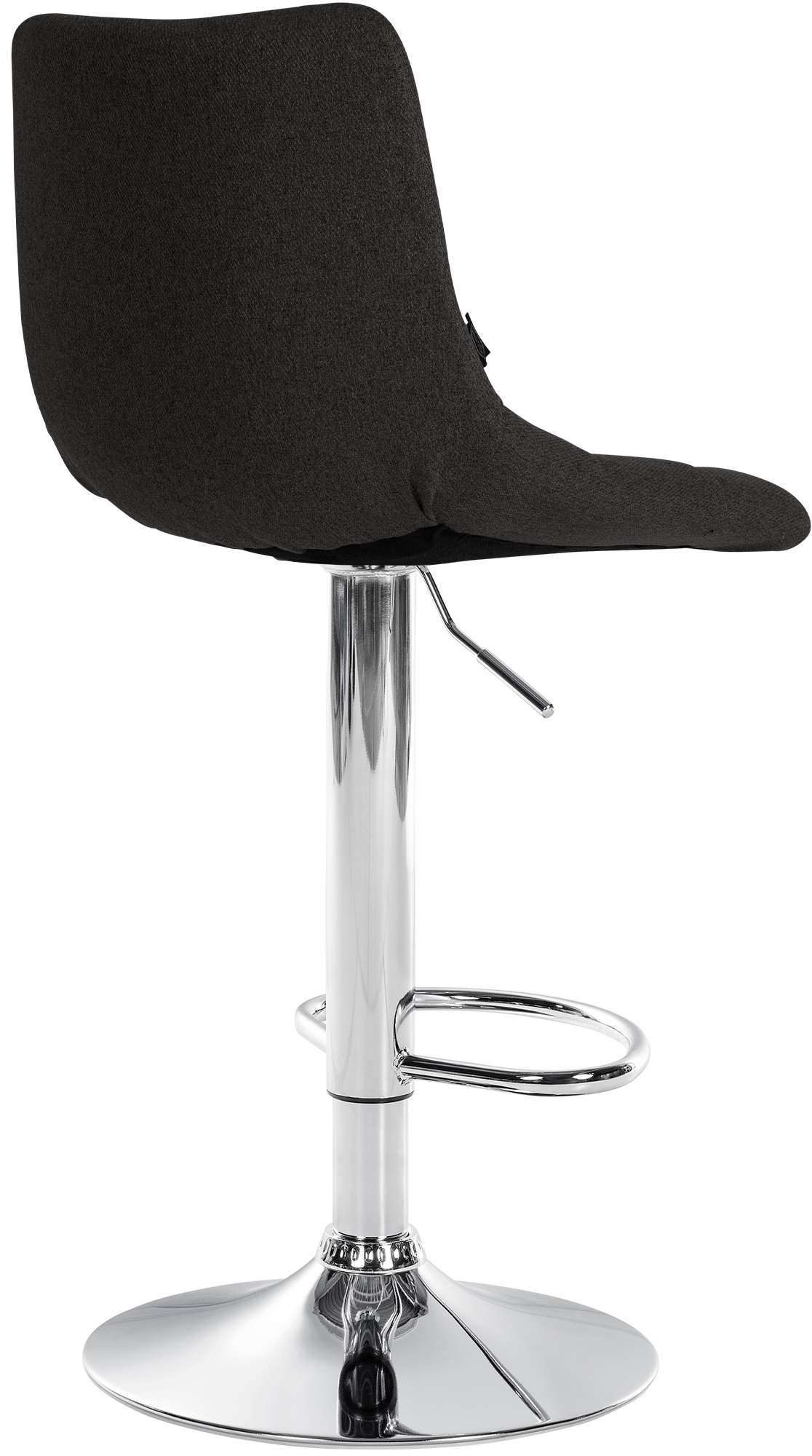 Set van 2 barkrukken Jerry stof zwart,chroom schwarz