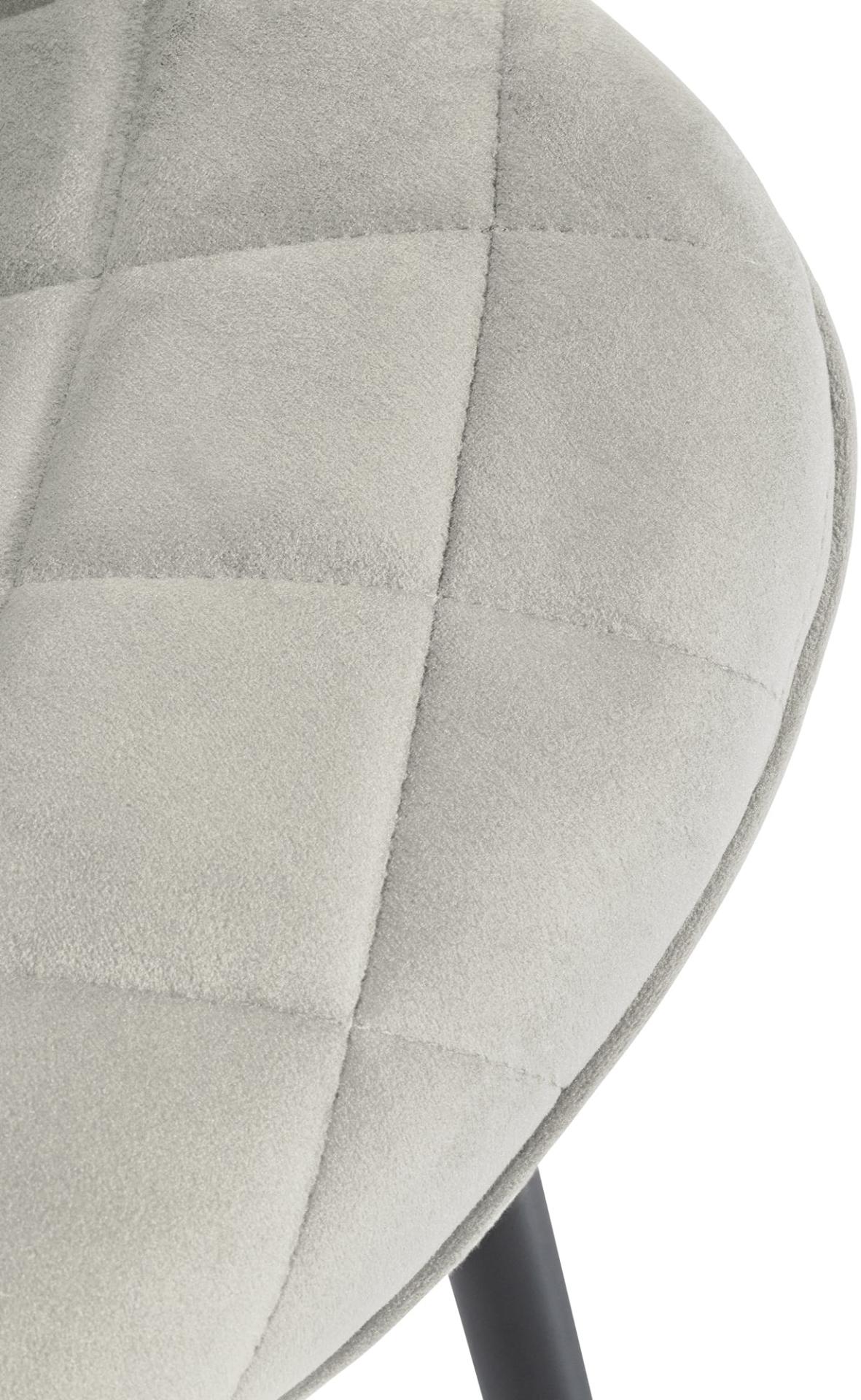 Set van 4 eetkamerstoelen Springs Fluweel creme creme