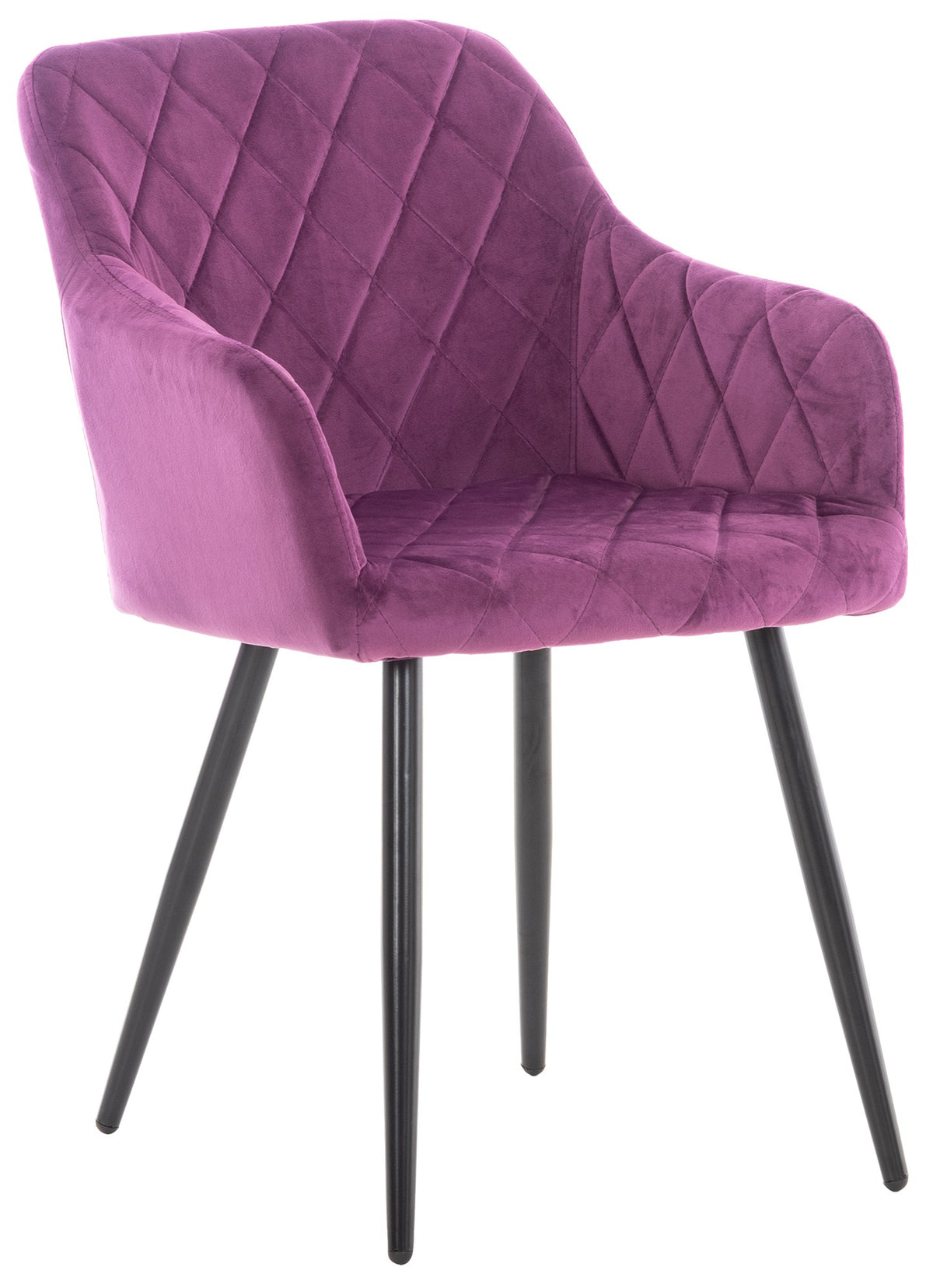 Eetkamerstoel Shila Fluweel,purper lila